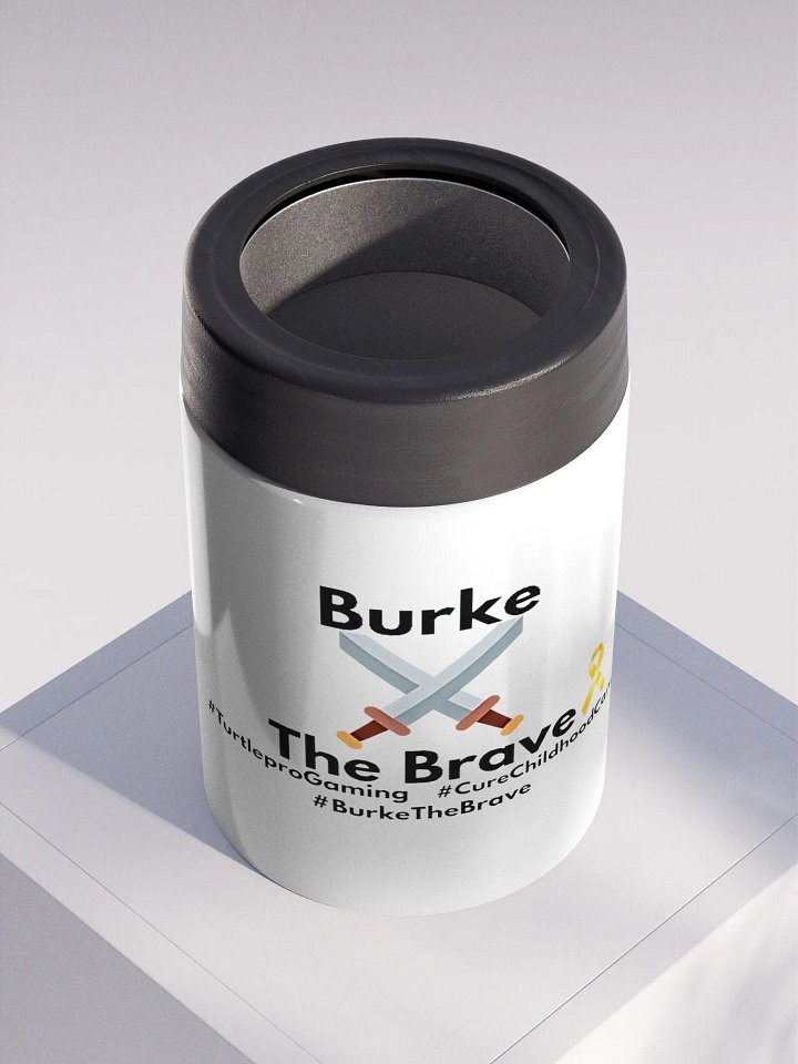 Burke The Brave steel koozie product image (2)