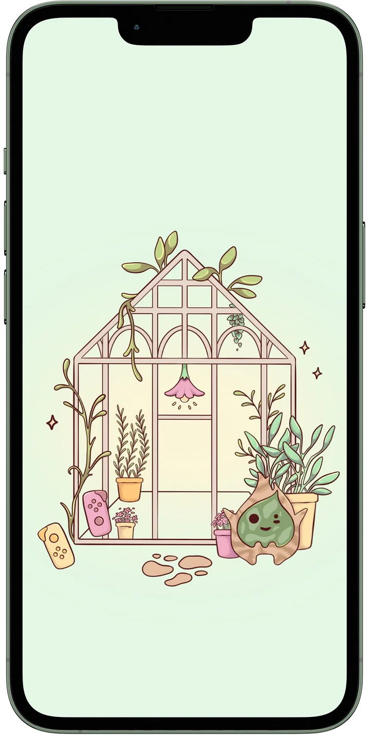 Greenhouse Green Phone Background product image (1)