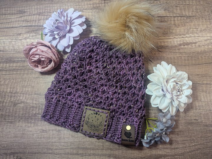 Tranquility Beanie - Purple Tweed w/Moon product image (1)