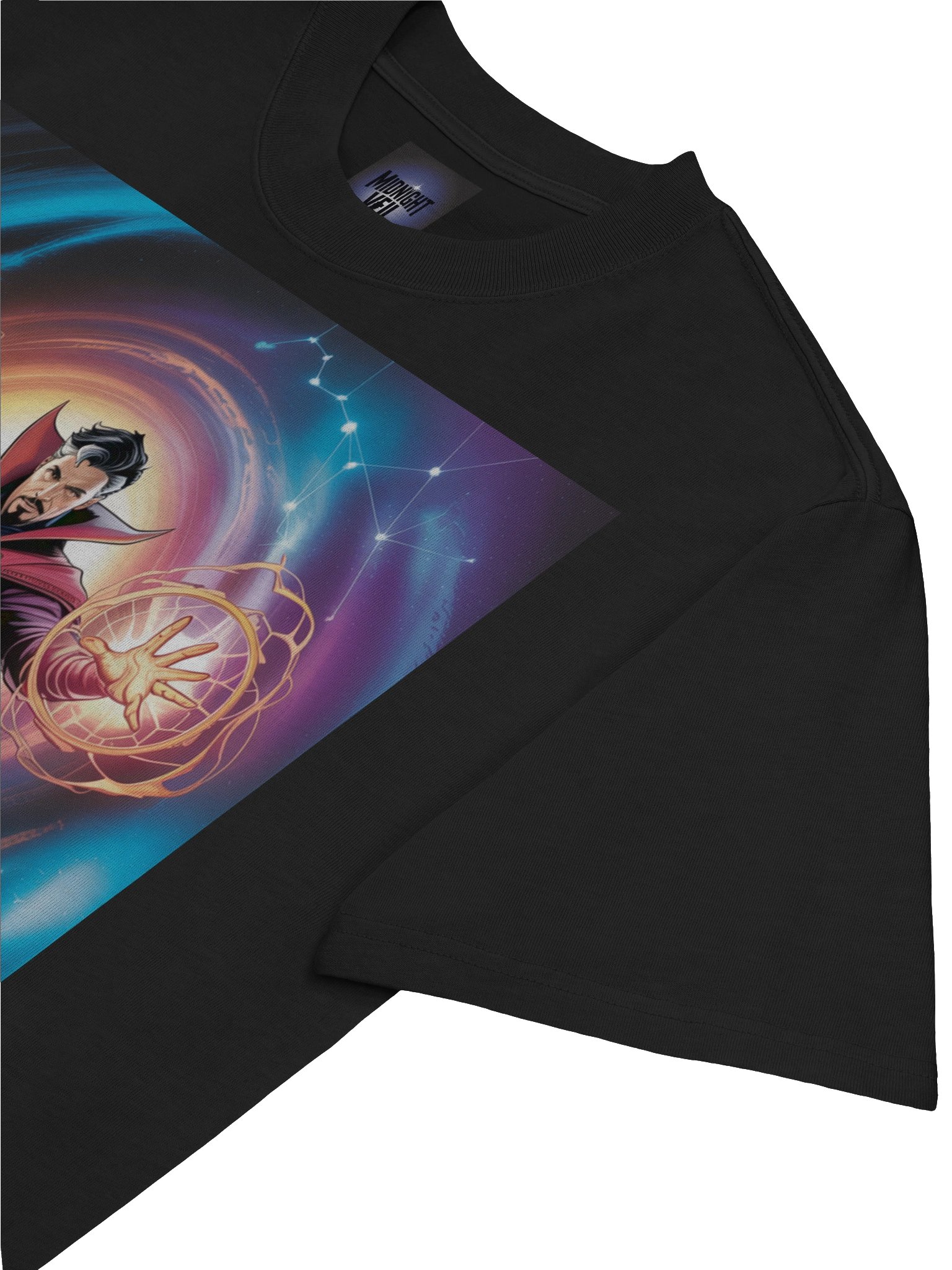 Doctor Strange Portal Swirl Oversized Faded T-Shirt – Mystic Mandala Eclipse product image (7)