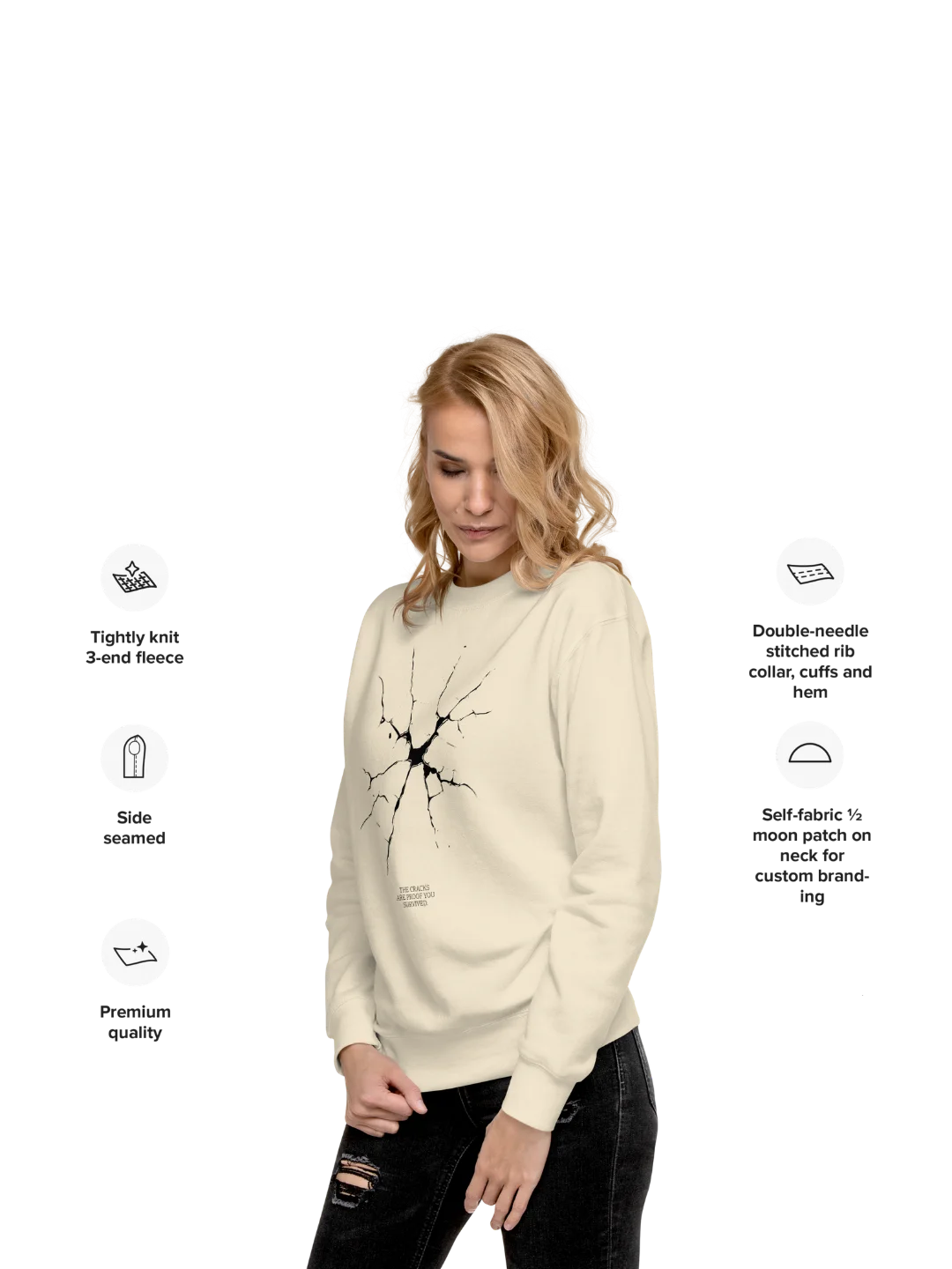 CRACKS — Survivor Sweatshirt product image (12)
