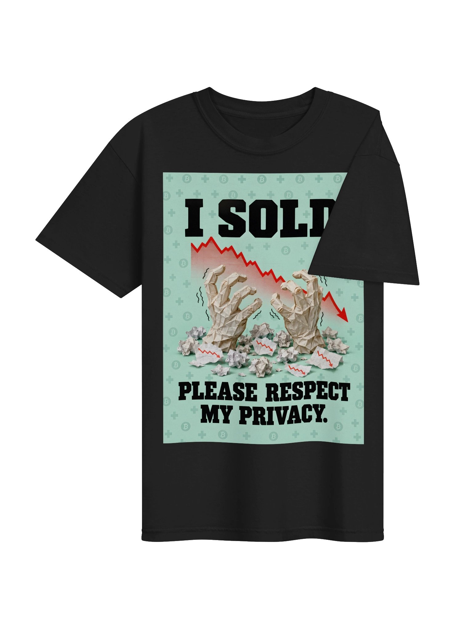 Paper Hands - I Sold — Bitcoin Halloween Statement Tee product image (4)