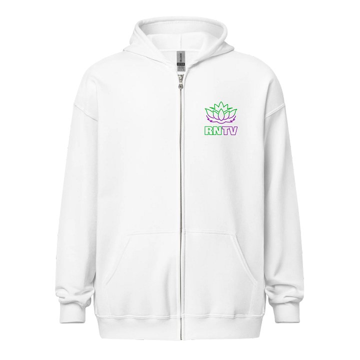 The Andy Special – RNTV Lotus & Good Vibes Only Premium Zip Hoodie product image (1)