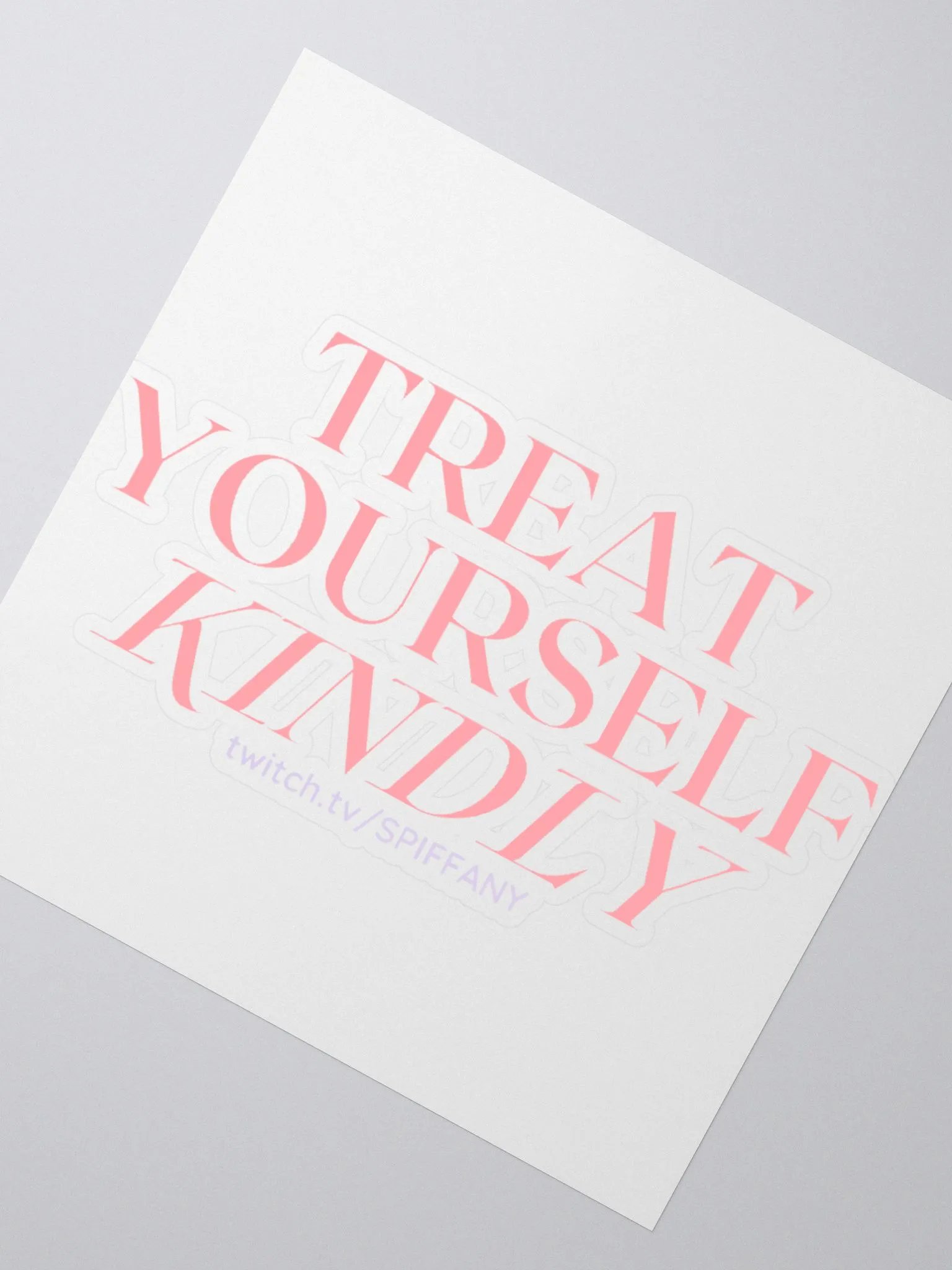 Kindly Sticker | Pink product image (1)
