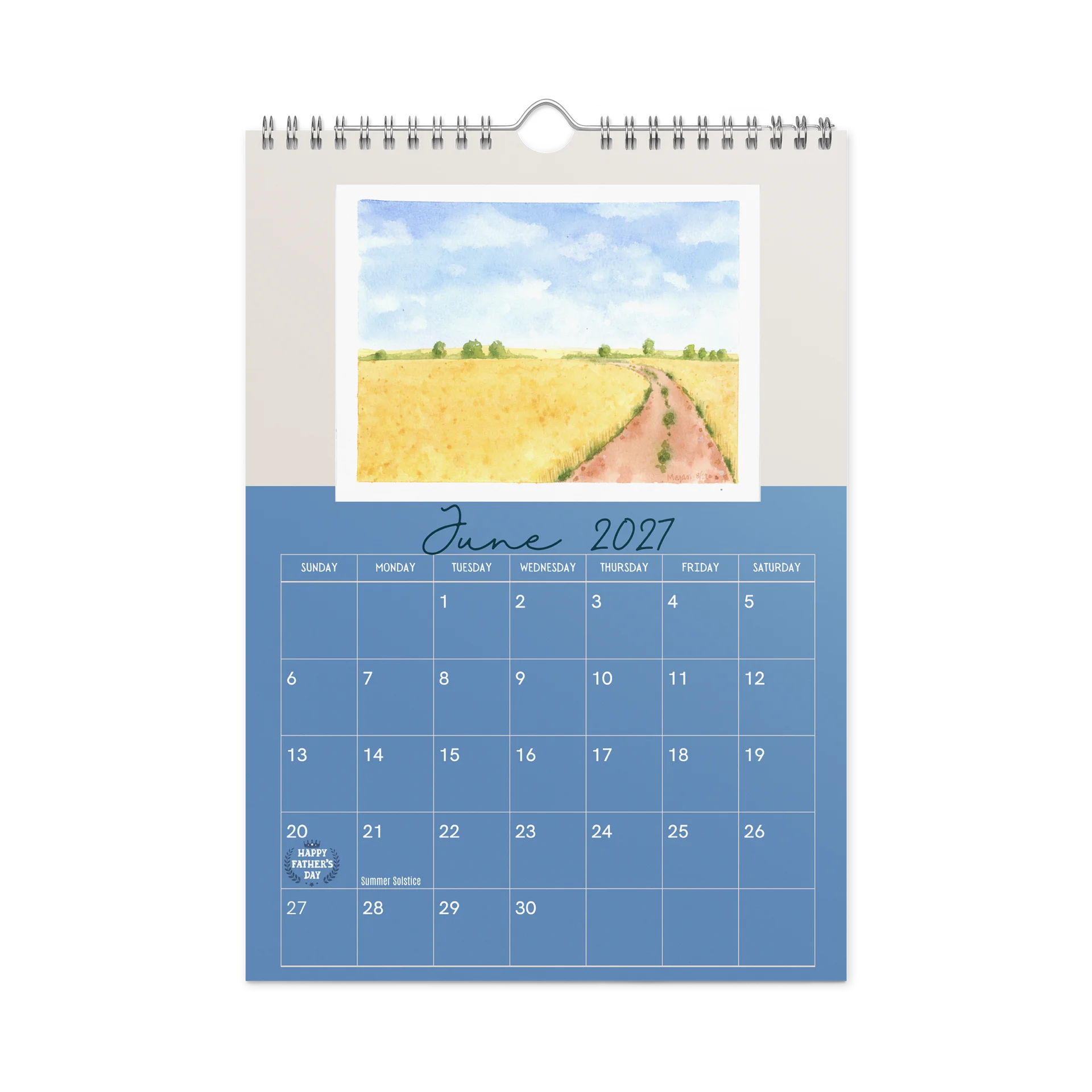 Bloom Through the Seasons: A Watercolor Calendar (July 2026 - June 2027) product image (4)