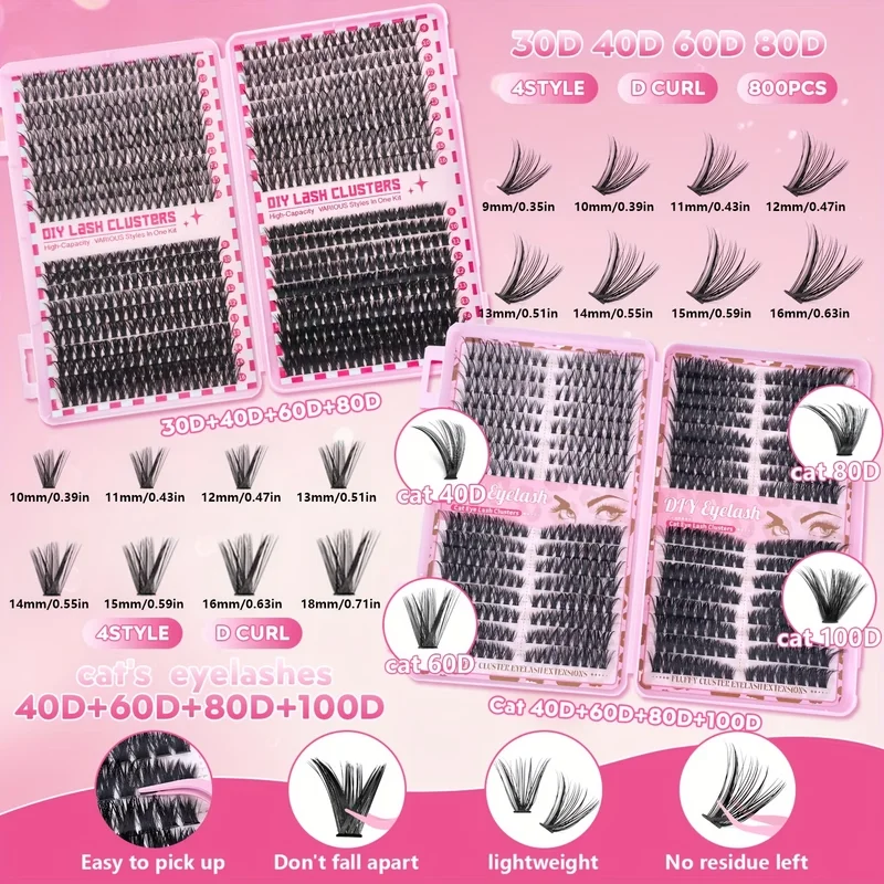 Mega DIY Lash Extension Cluster Kit product image (2)