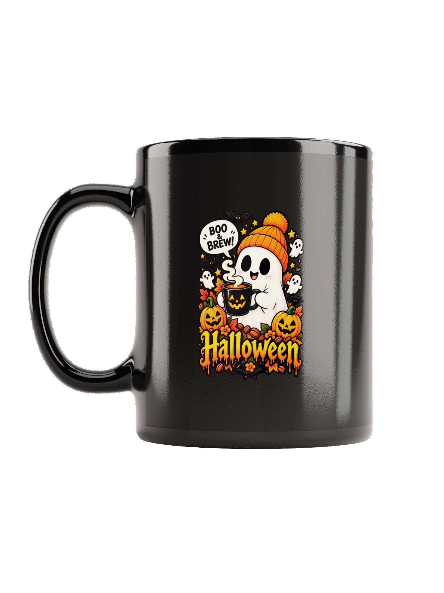 Cute Ghost Halloween Coffee Mug – Boo & Brew product image (1)