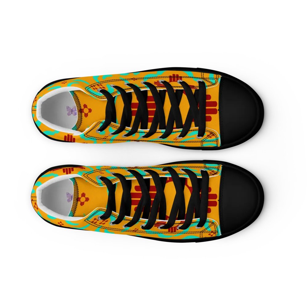 Zia Turquoise Feather High Tops product image (12)