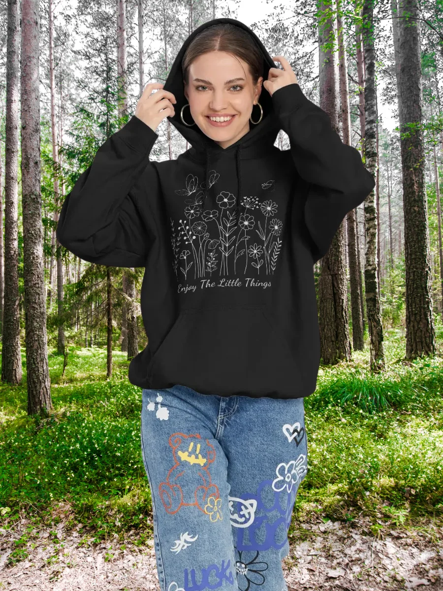 Enjoy The Little Things Floral Classic Hoodie product image (4)