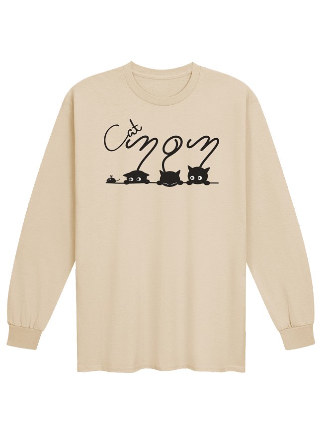 Cat Moms and Dads Unisex Adult Long Sleeve T-shirts