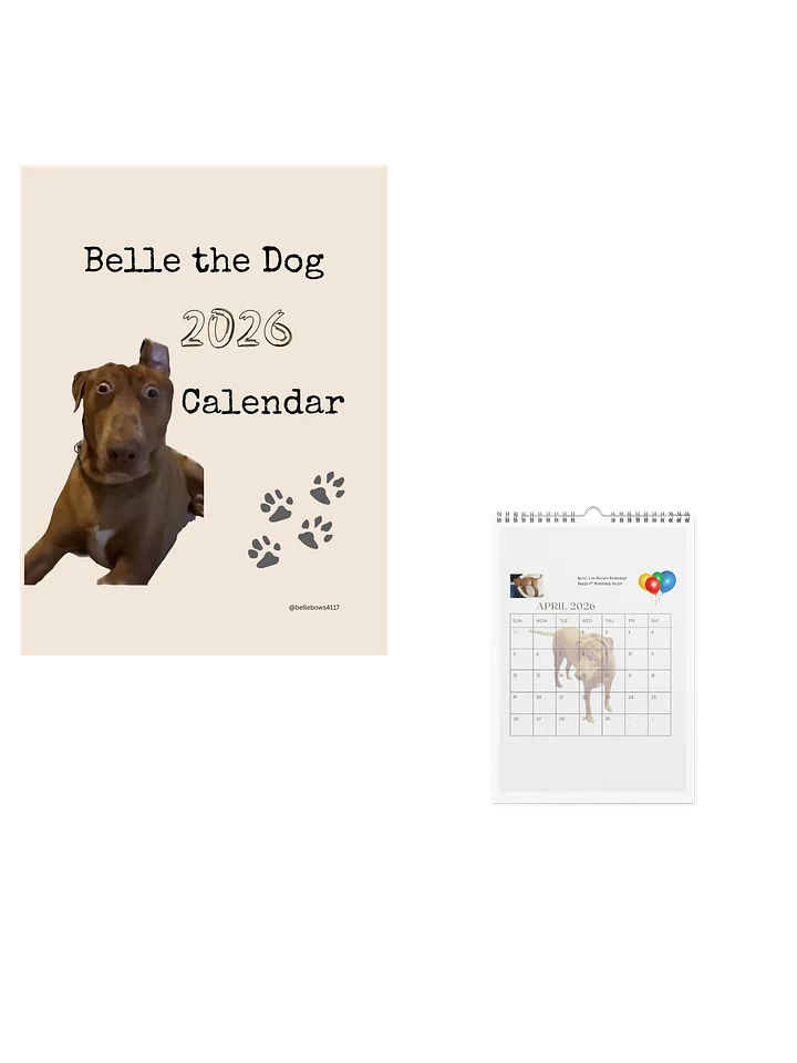Belle 2026 Calendar B Print + Download product image (1)
