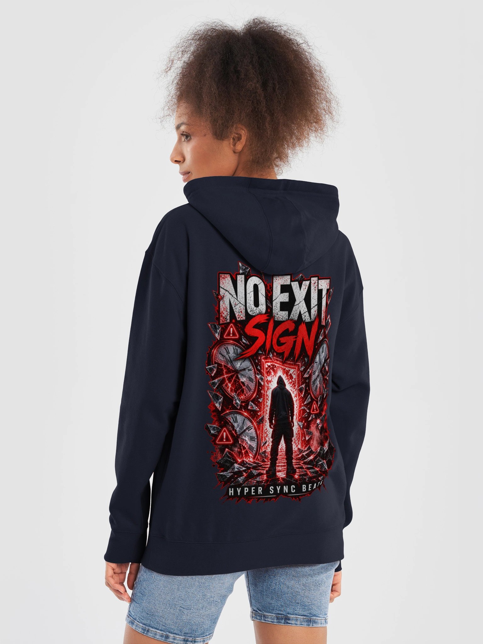 No Exit Sign — Hyper Sync Beats Premium Graphic Hoodie product image (6)