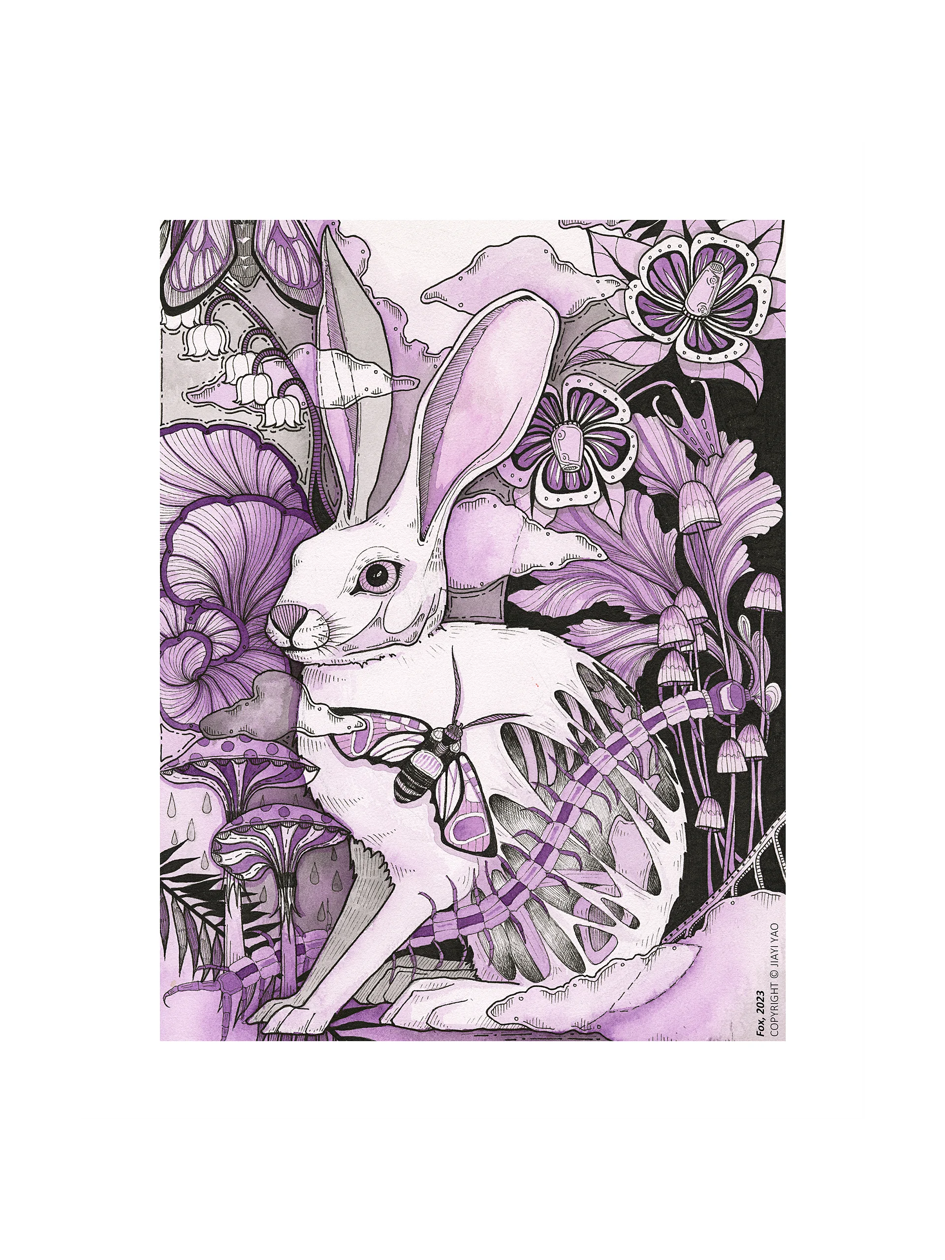 Wild Rabbit - Original Art Print product image (1)