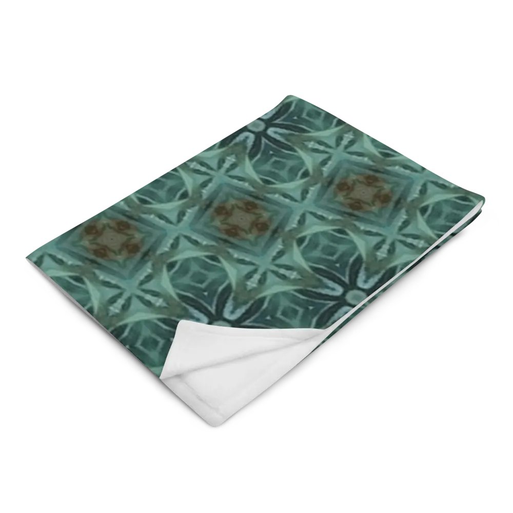 "Diagonal Floral Seamless Patterned Throw Blanket product image (6)