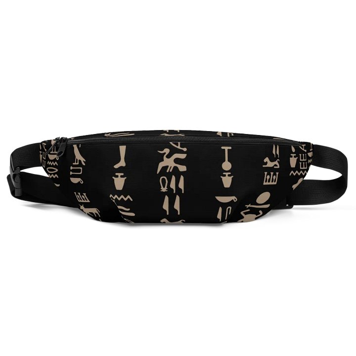 Isis Black Hieroglyphs Bag Fanny Pack product image (1)