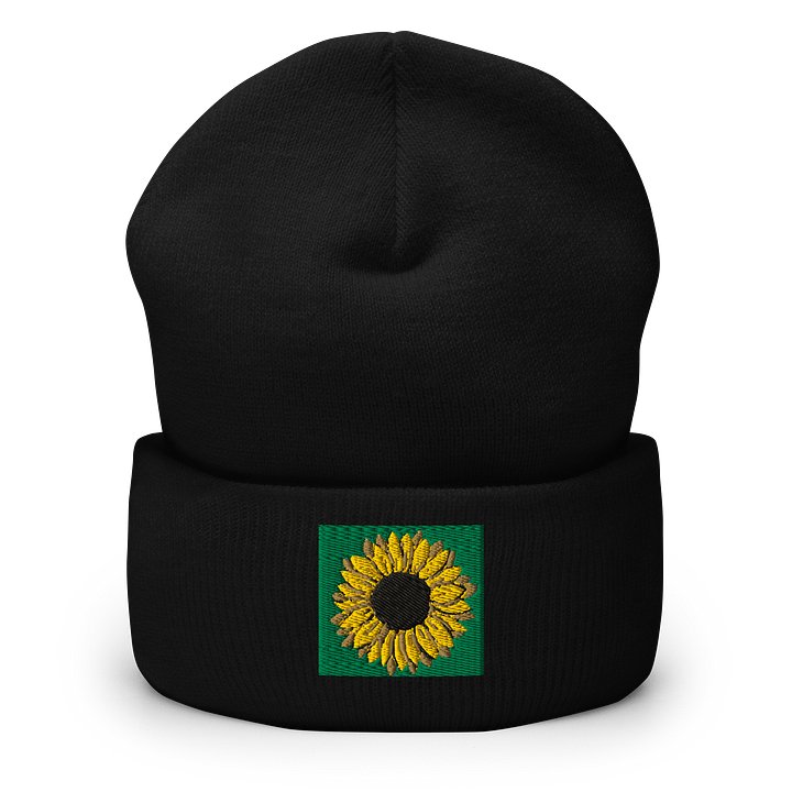 Hidden Disability Sunflower Embroidered Beanie product image (1)