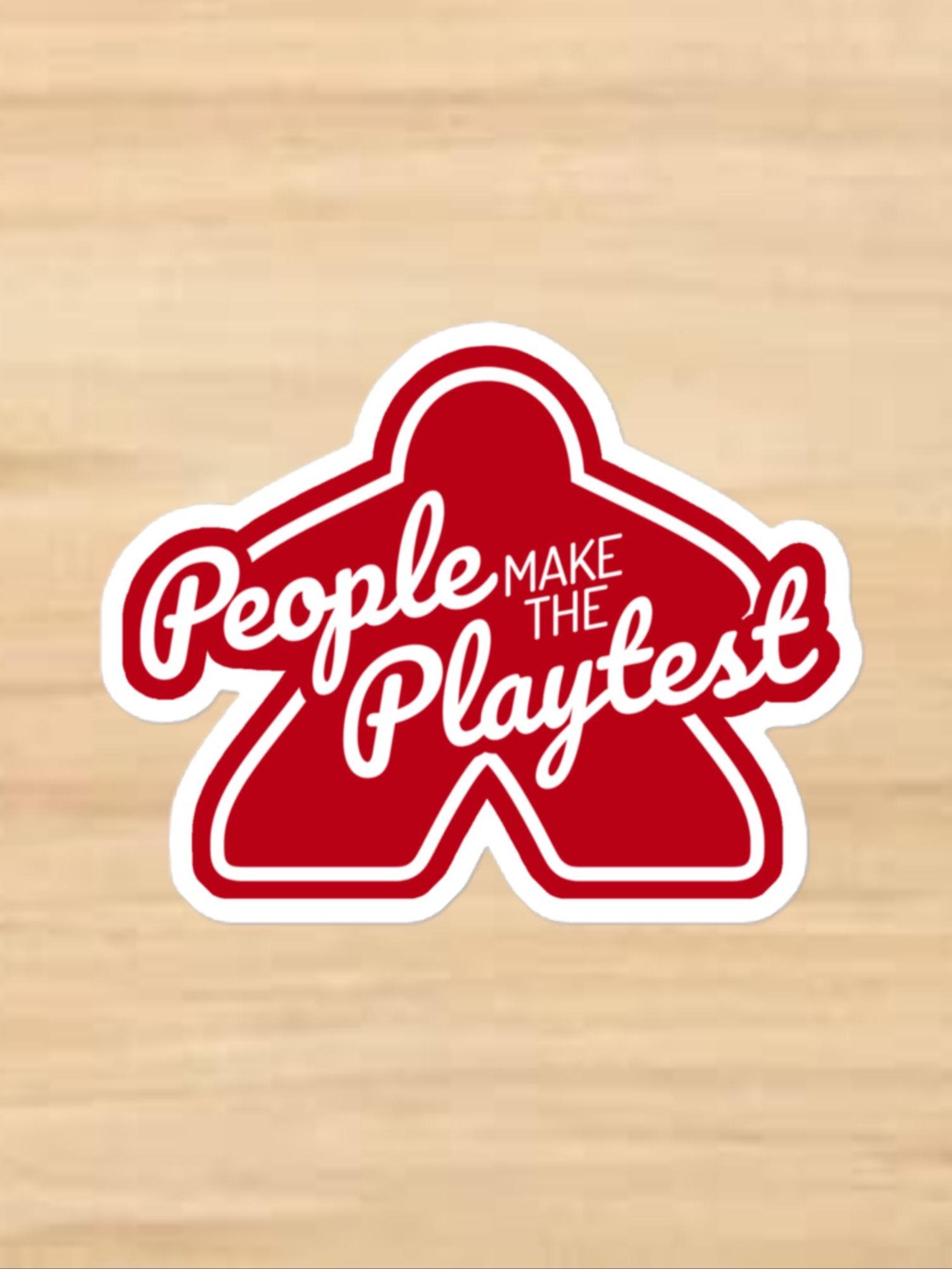 Big Meeple Red PMTP Vinyl Sticker product image (1)