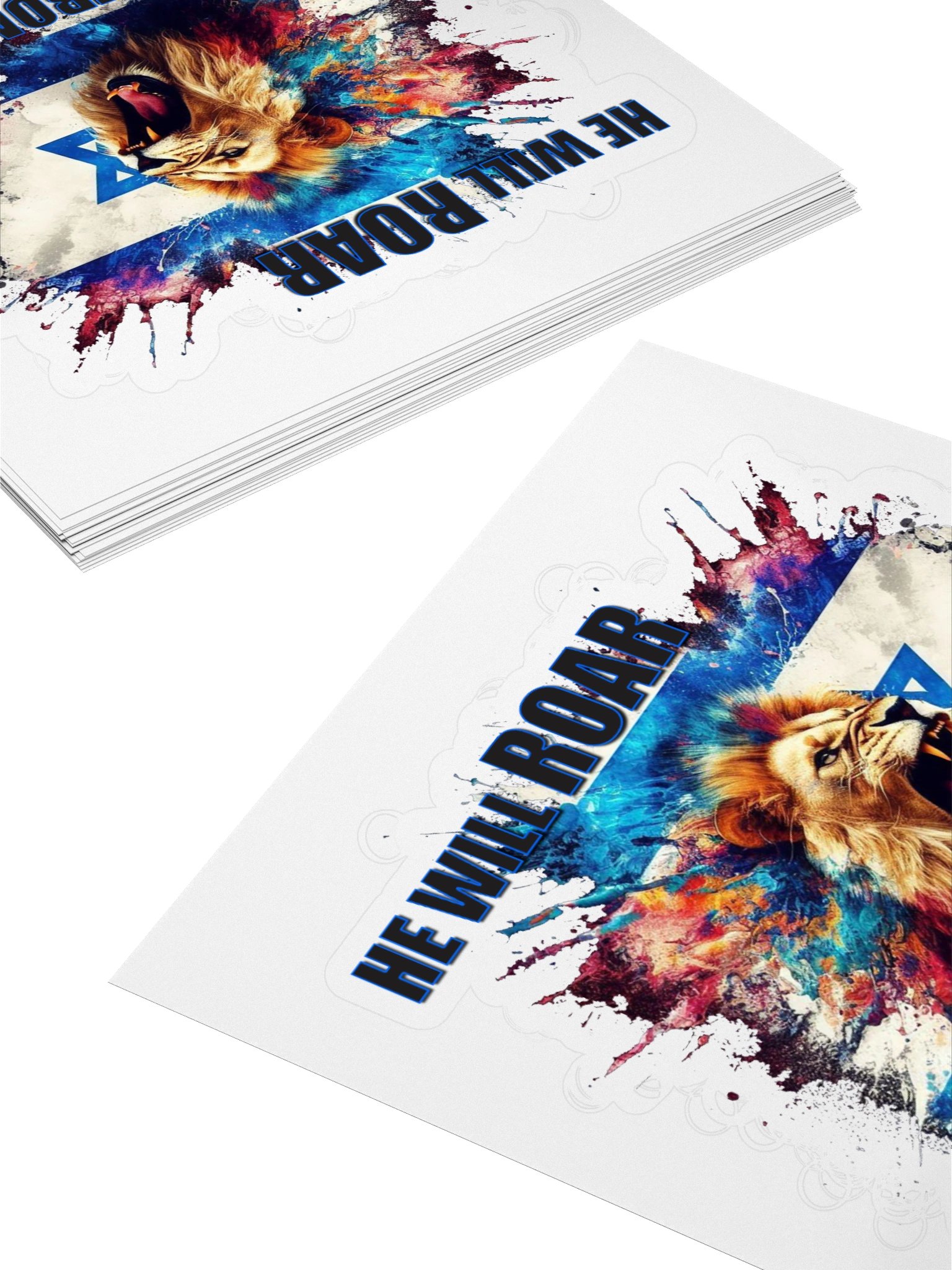 "HE WILL ROAR FROM ZION" Sticker Set product image (4)