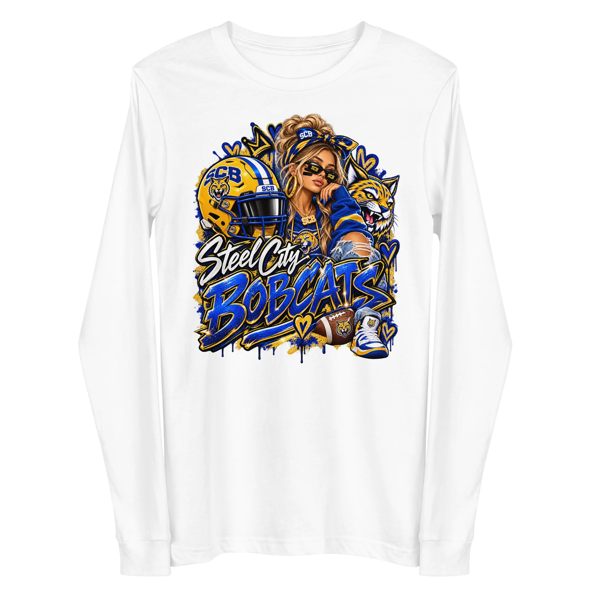 Women’s Steel City Bobcats Football Graphic Tee 3 product image (2)