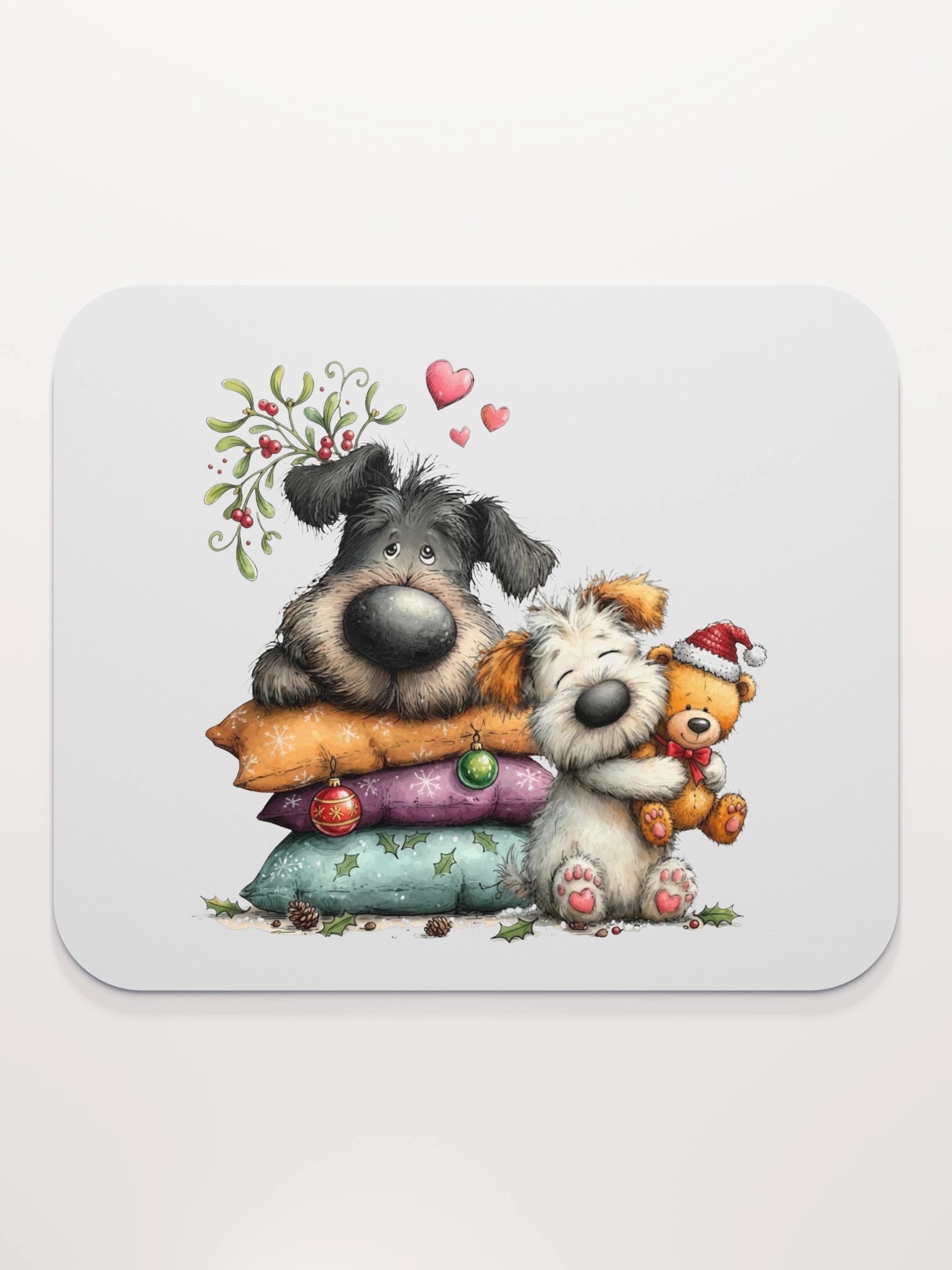 Cozy Christmas Dogs Mouse Pad product image (2)