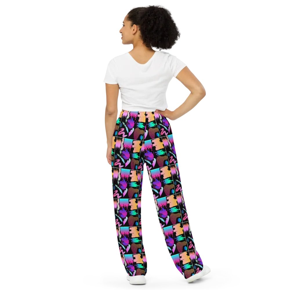 90's Pattern Unisex Wide Leg Pants | 90's Pattern Pants | 1990s Pattern product image (4)