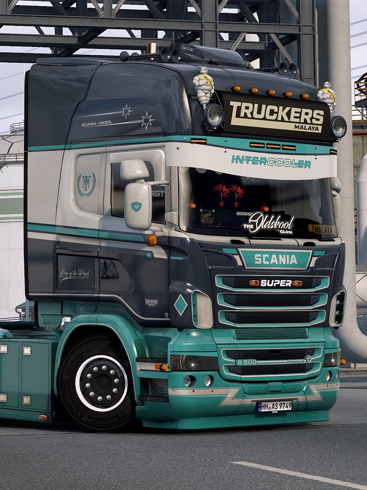 Early Access! ETS2 TM Scania RJL Skin Pack 4 - R4 R5 & R6 Changeable Multicolor Skin Pack + Schmitz Trailer Skin product image (1)