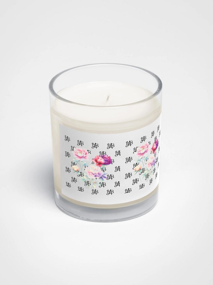 Pastel Floral Monogram Candle product image (2)