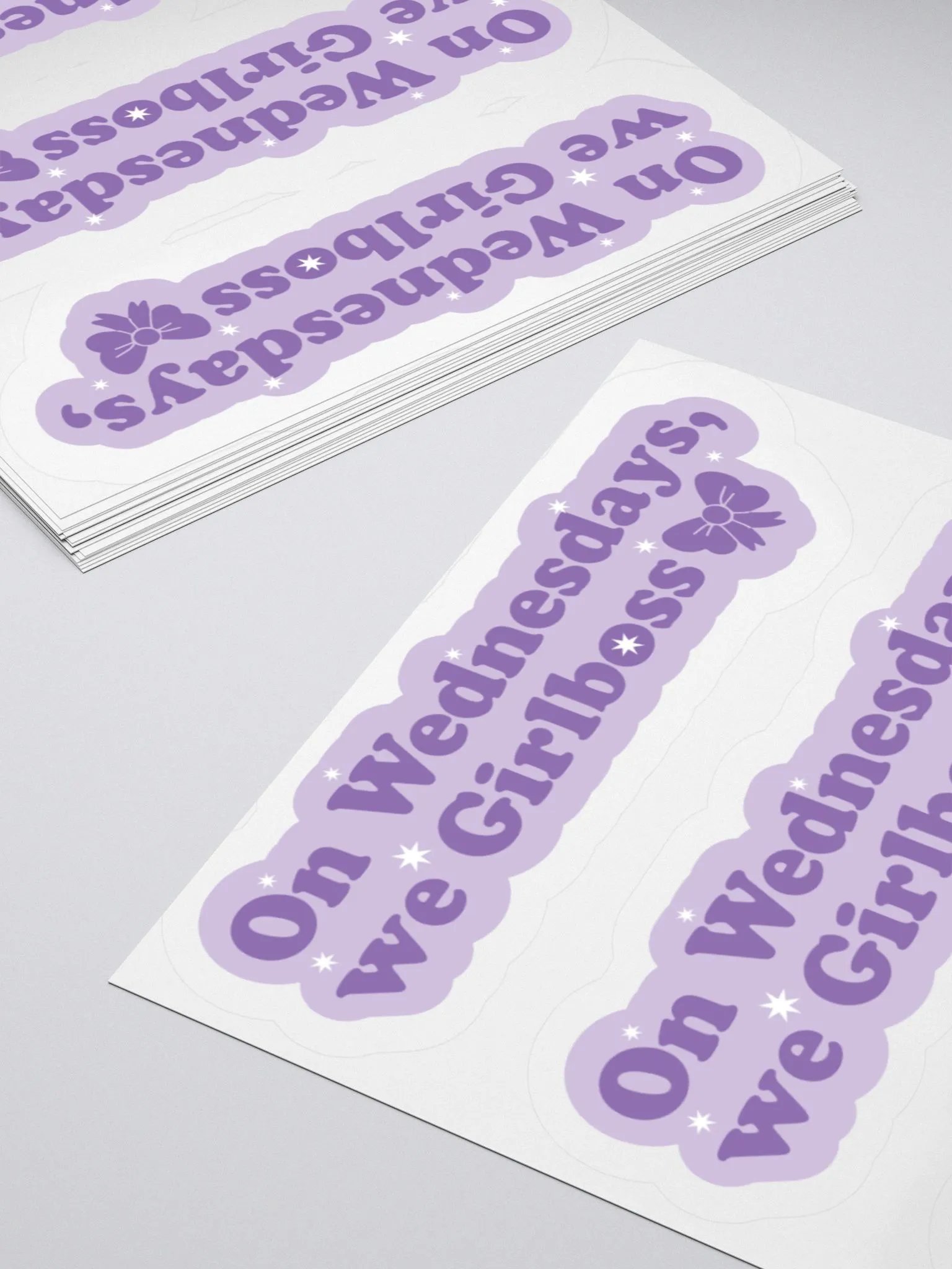 On Wednesdays, we Girlboss (Purple) product image (1)