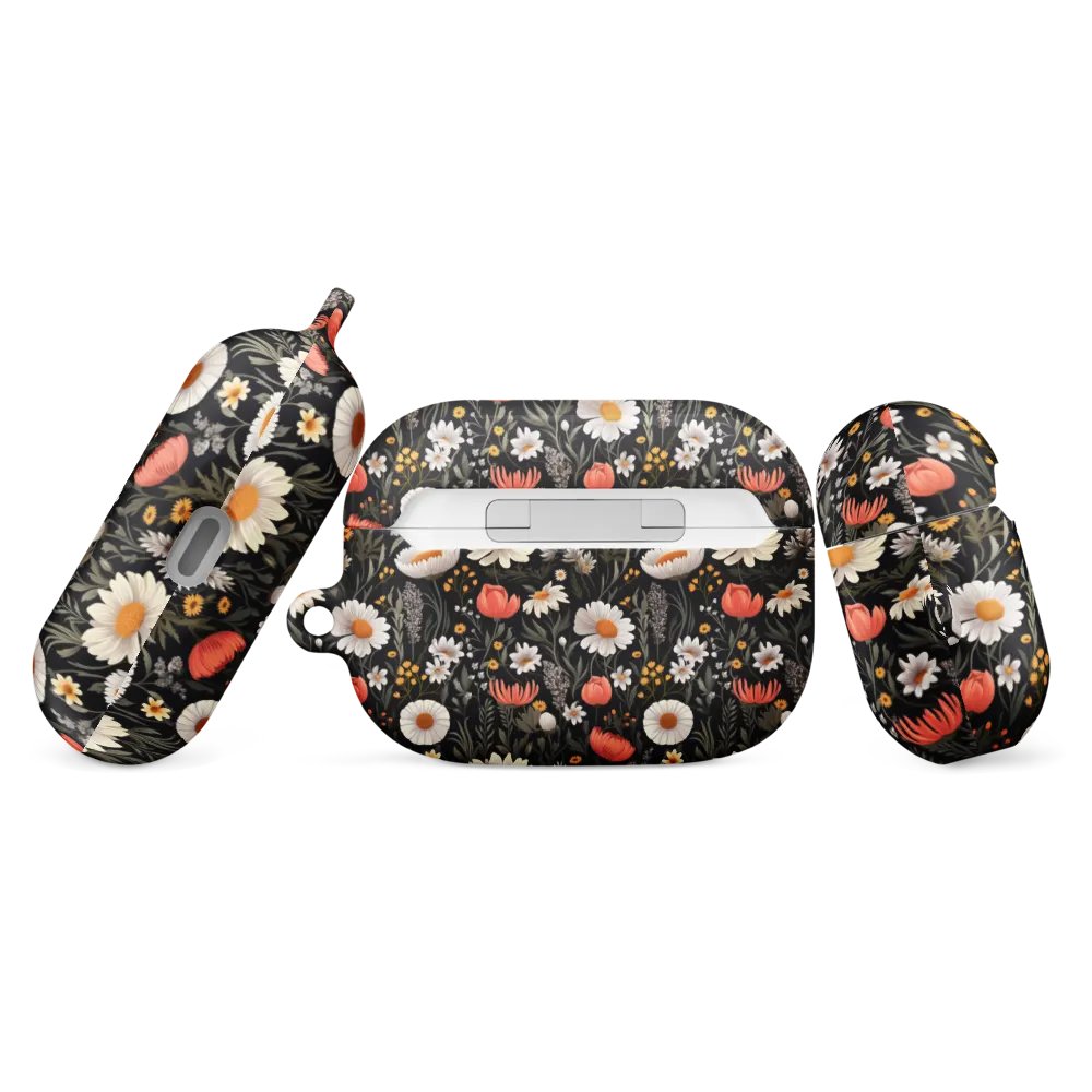 Blossom Elegance: Noir Garden All-Over Print AirPods® Pro Gen 1 and 2 Gen 1 and 2, Gen 3 Cases product image (5)