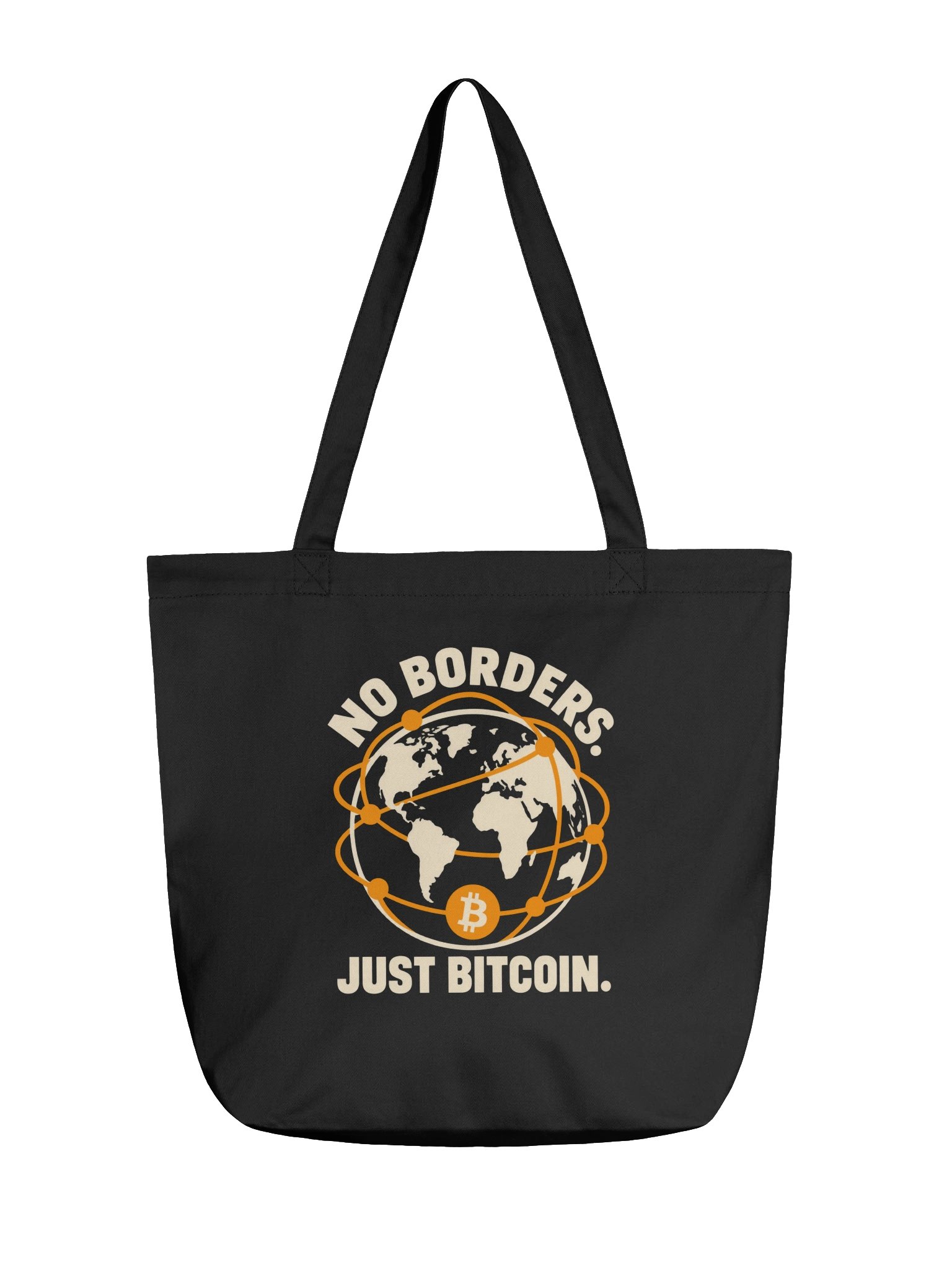 No Borders. Just Bitcoin. Organic Cotton Tote product image (1)
