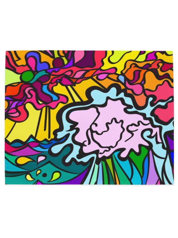 Vibrant Gallery Placemat Set – Wave at Sunset product image (3)