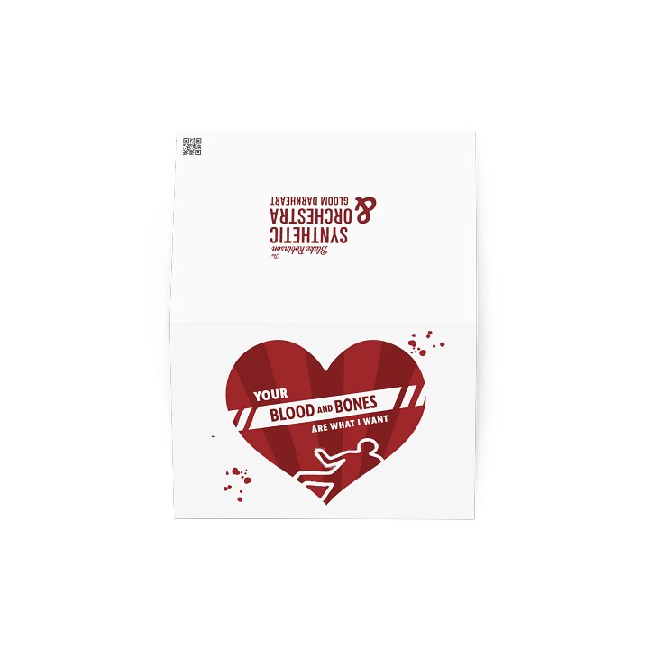 "Blood and Bones" greeting card product image (2)