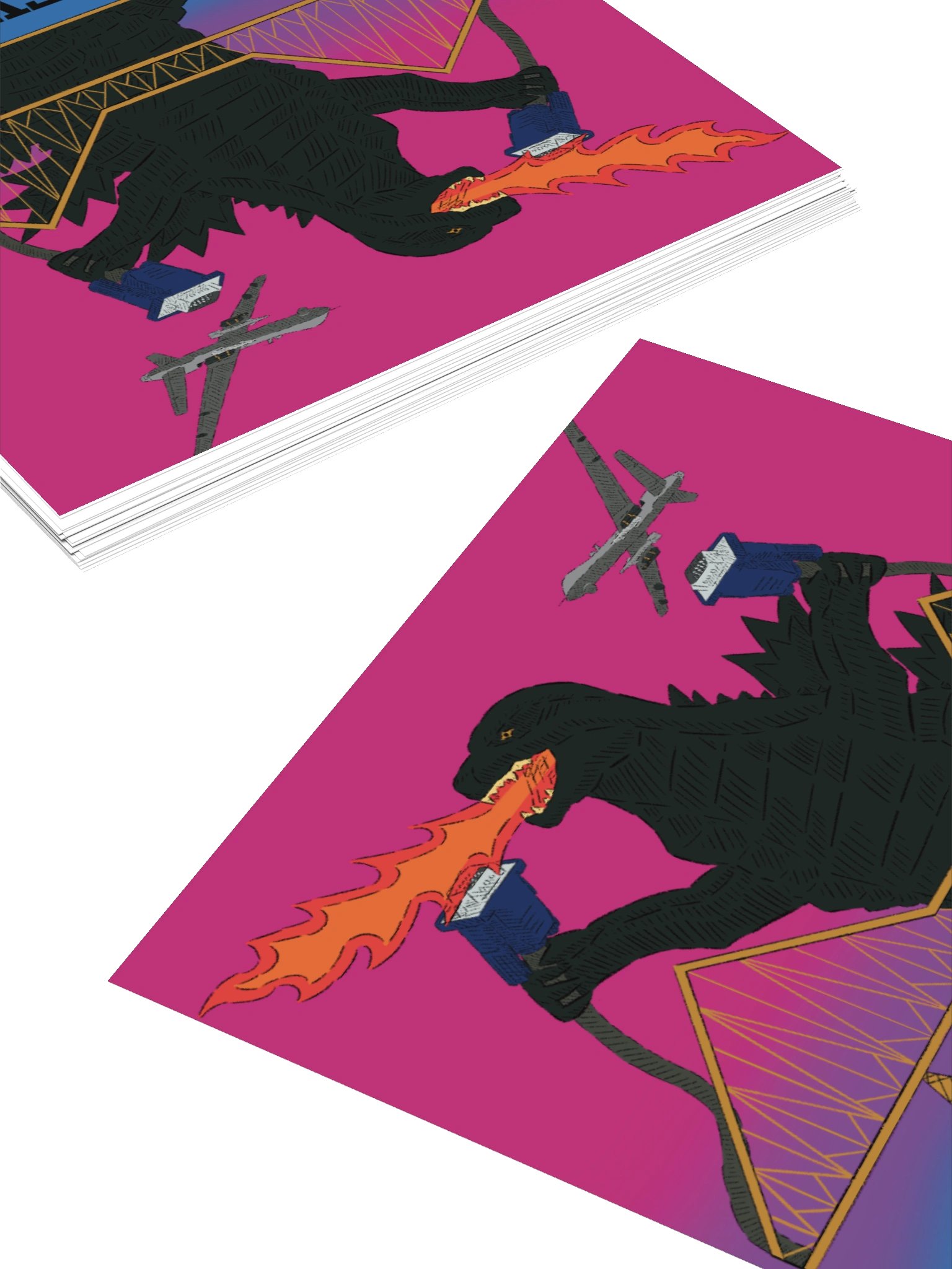 NC Bridgezilla Stickers product image (4)
