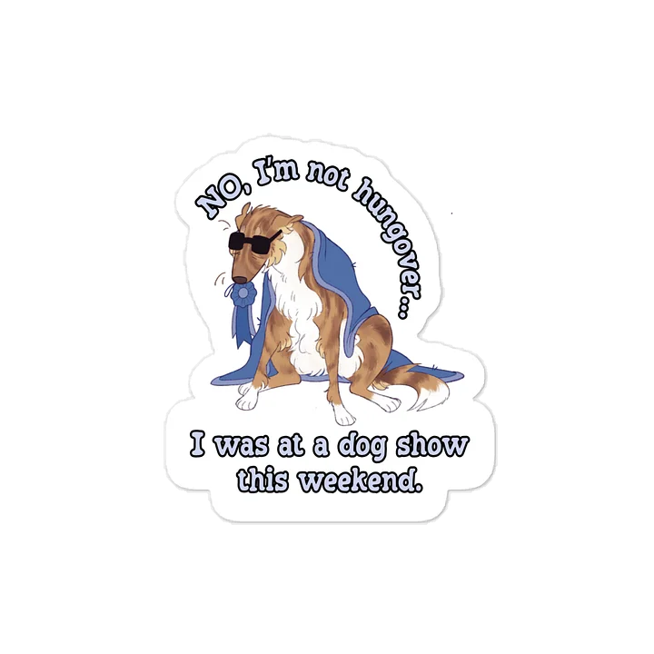 Dog Show Hangover - Gold Brindle Rosette product image (1)