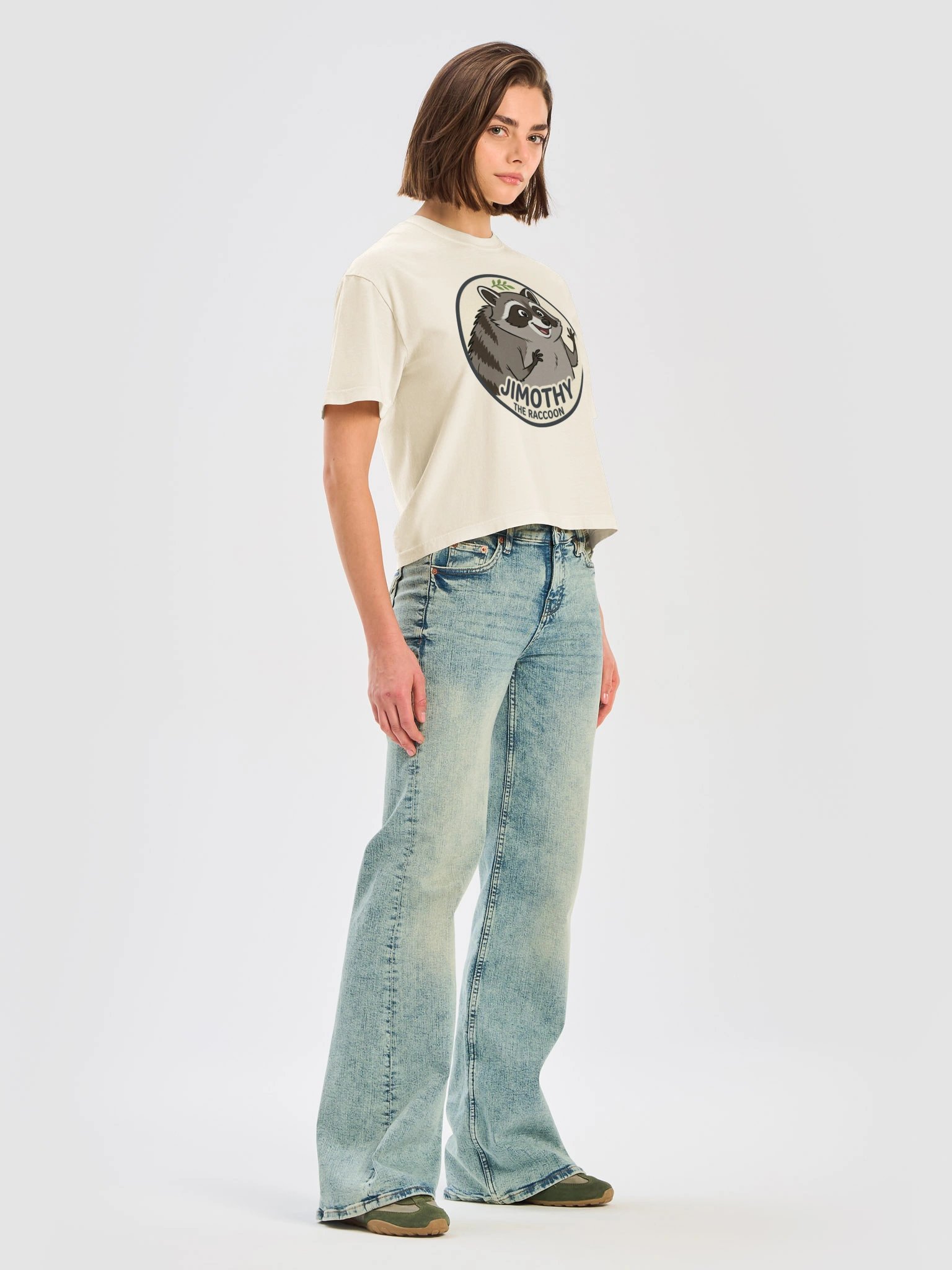 Jimothy the Raccoon Women's Heavyweight Boxy Shirt product image (8)