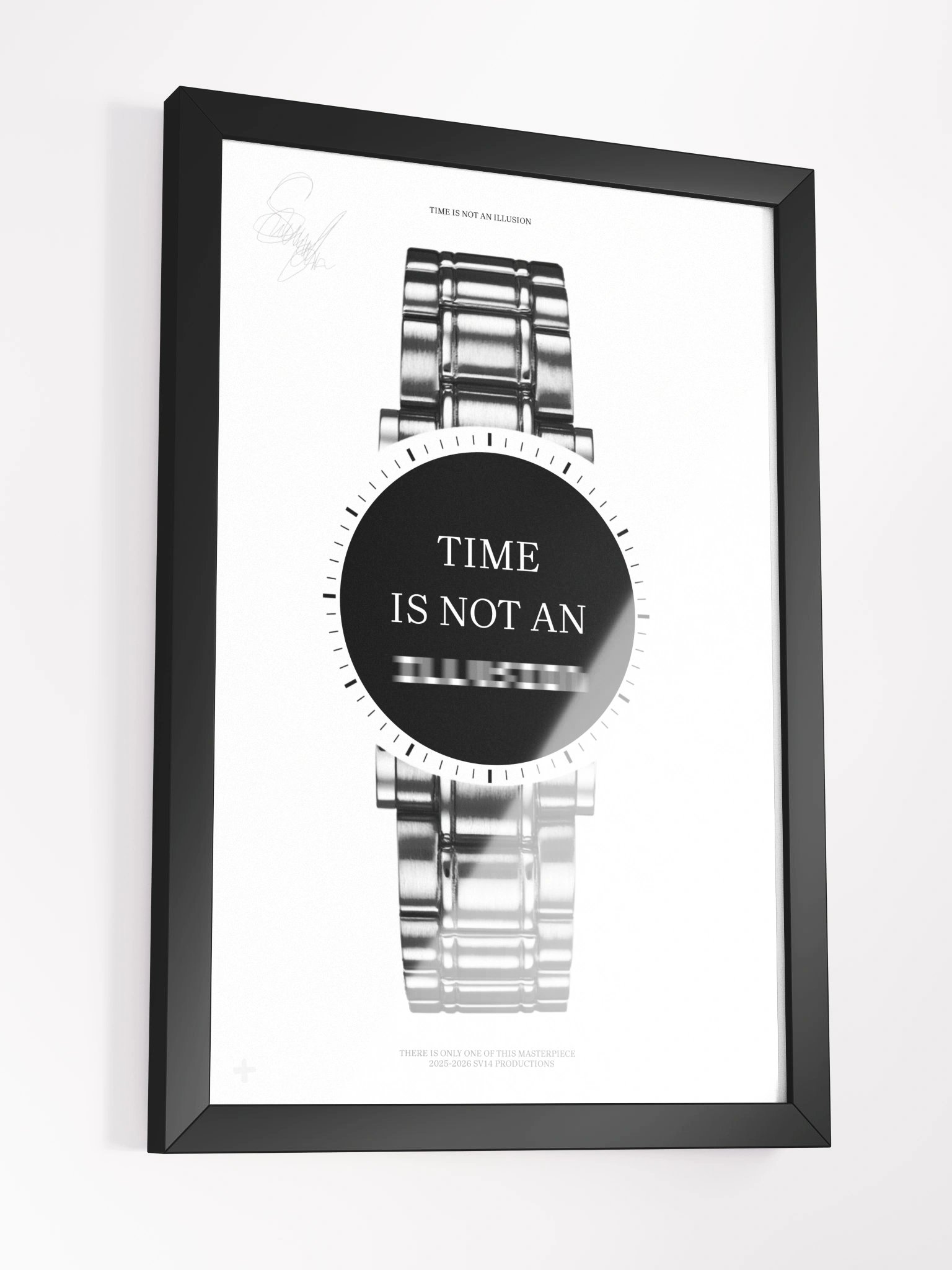 TIME IS NOT AN ILLUSION - BLACK FRAME product image (3)