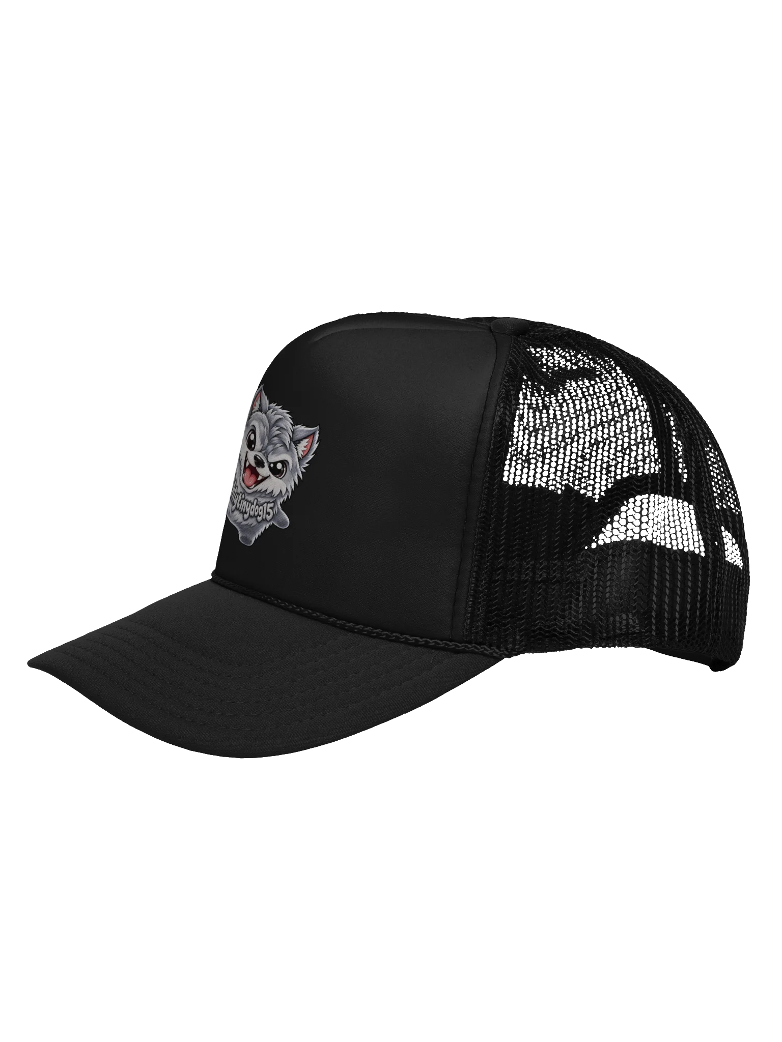 SPRITEFEST "Friendly Wolf" Black FOAM Trucker Snapback Hat product image (3)