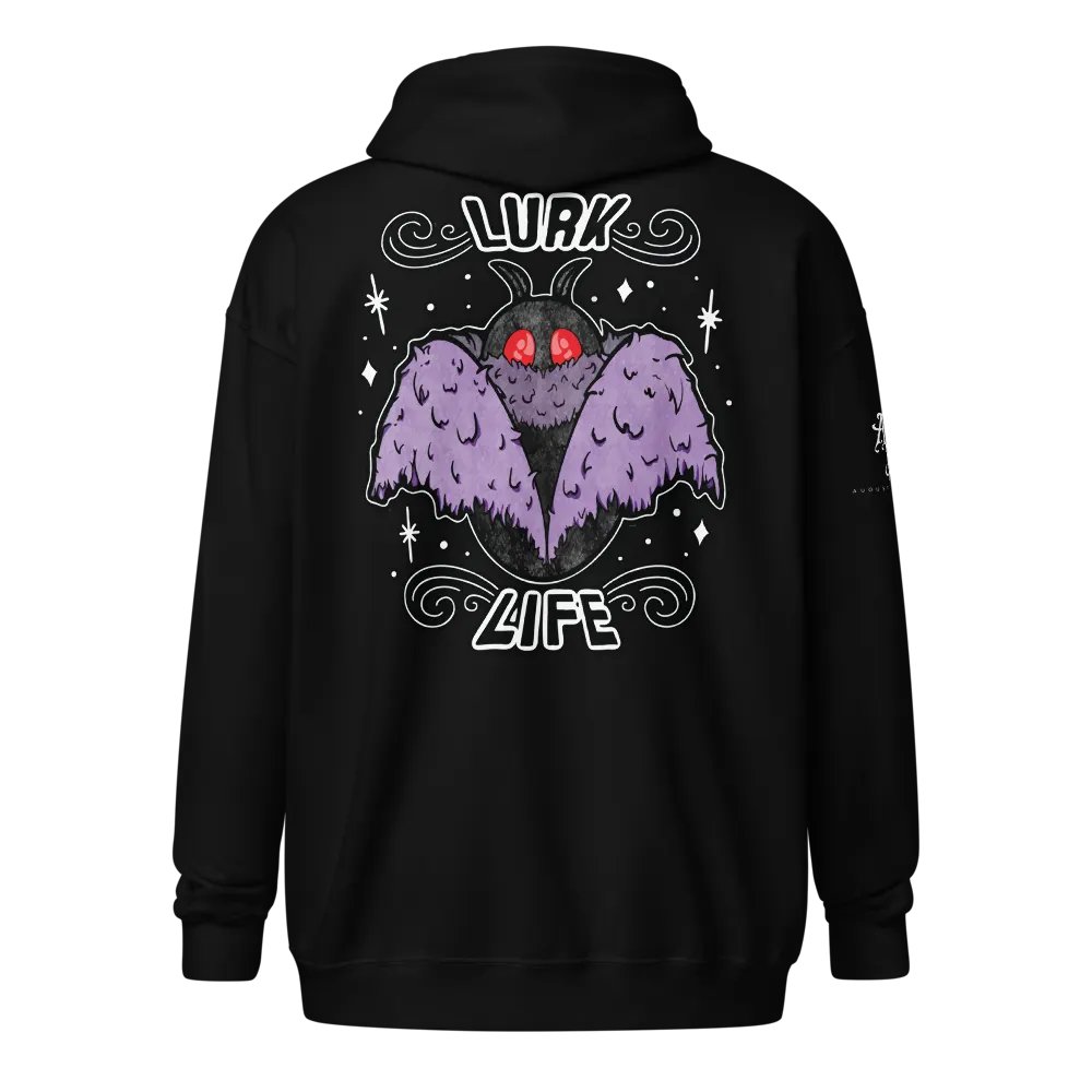 Mothman Lurk Life Zip Hoodie product image (1)