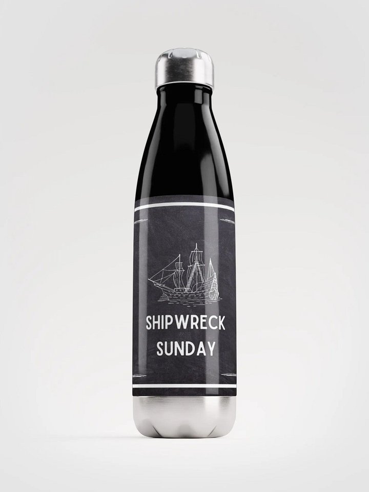 Shipwreck Sunday Stainless Steel Water Bottle product image (1)