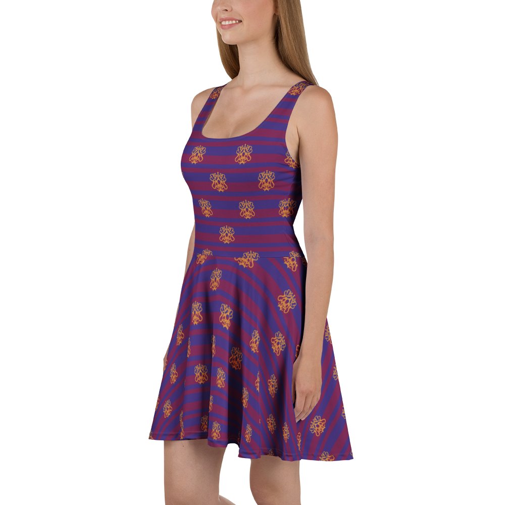 Purple Flirty Academic Skater Dress product image (2)