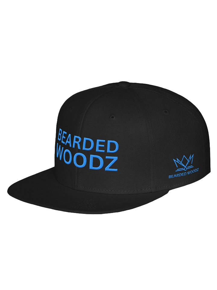Bearded Woodz Snapback (Aqua/ Teal Embroidery) product image (2)