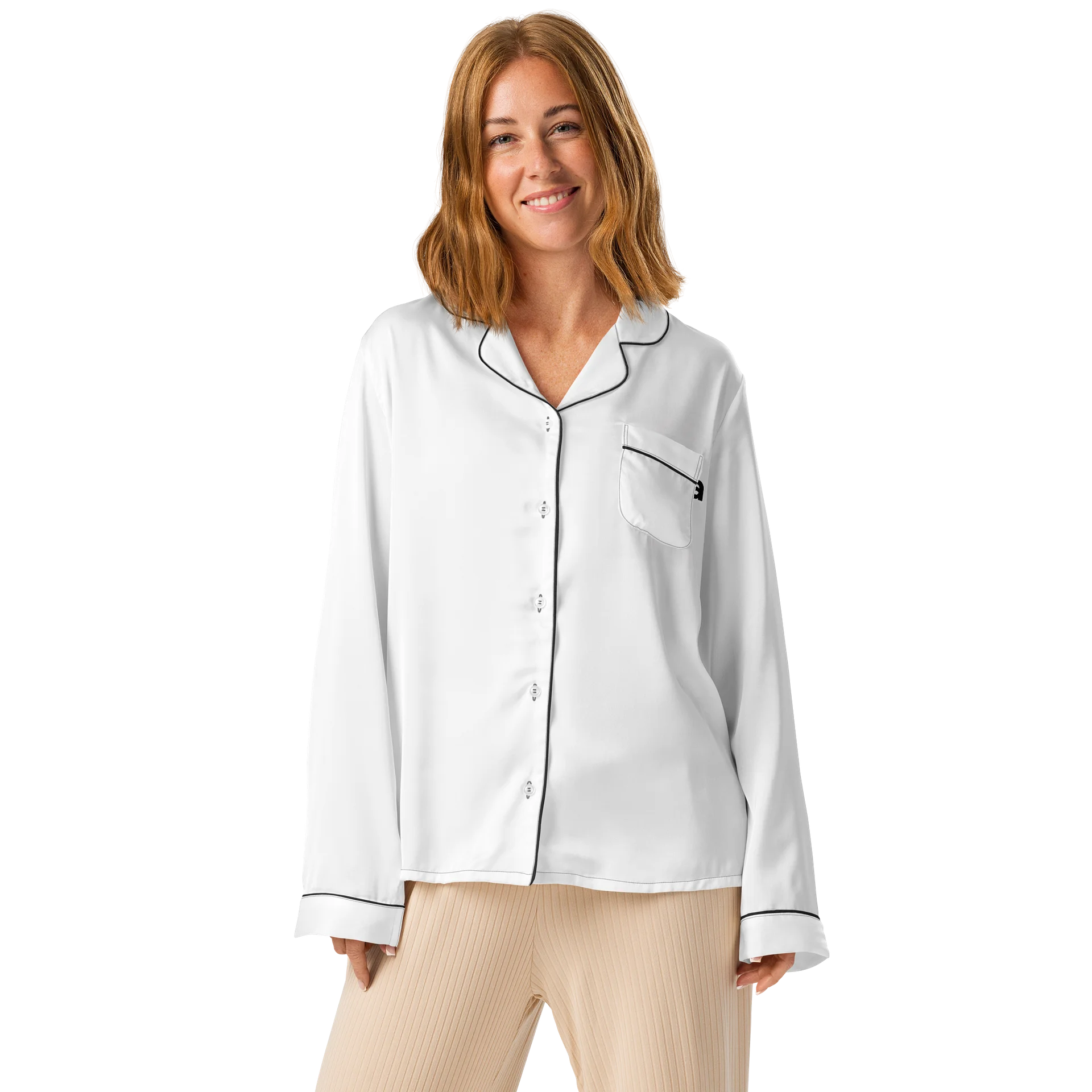 KUMA Women’s All-Over Print Long Sleeve Pajama Top product image (1)
