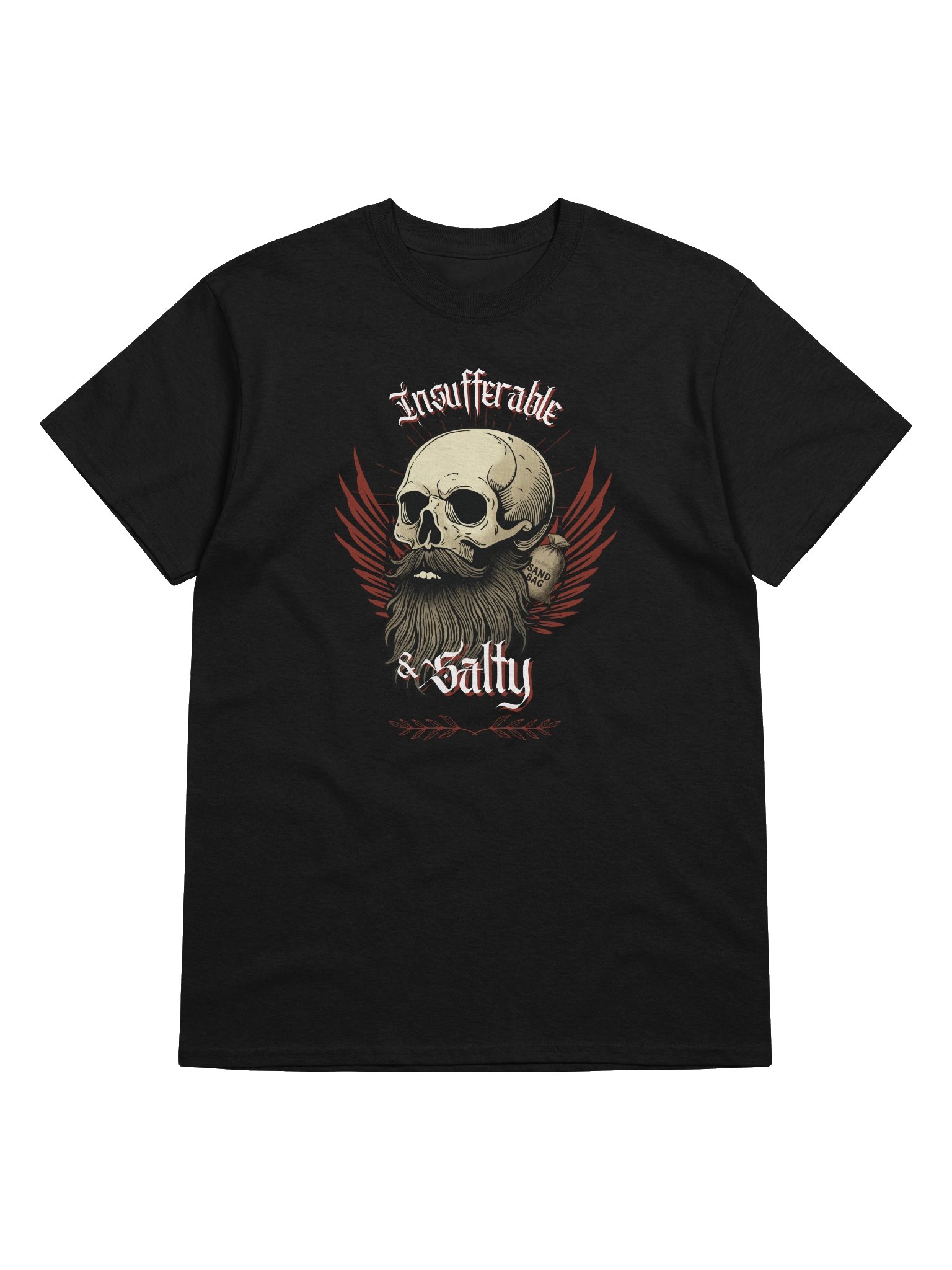 Insufferable & Salty - T Shirt - Black product image (5)