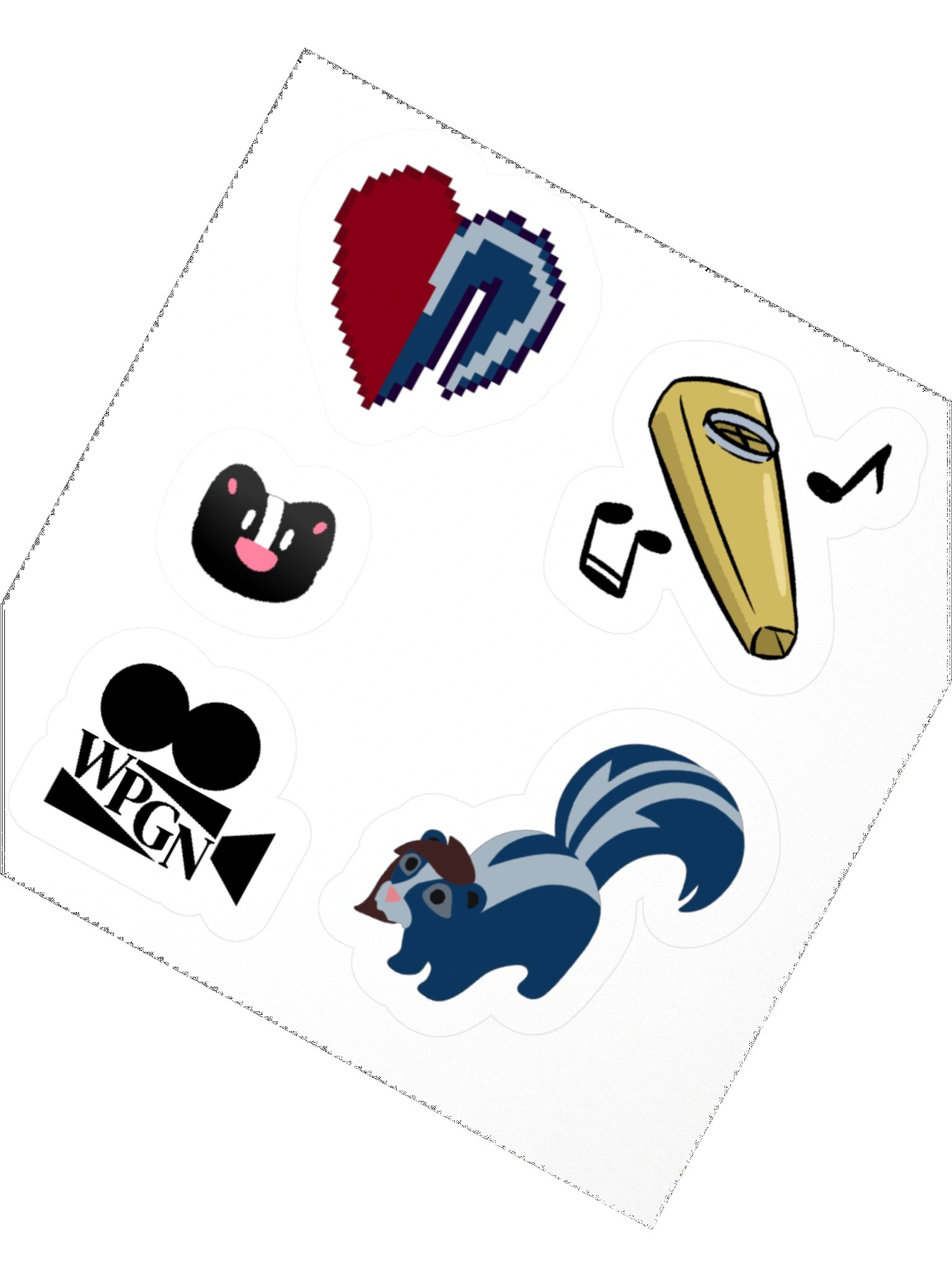 WPGN Skunk Kiss Cut Sticker Pack product image (2)