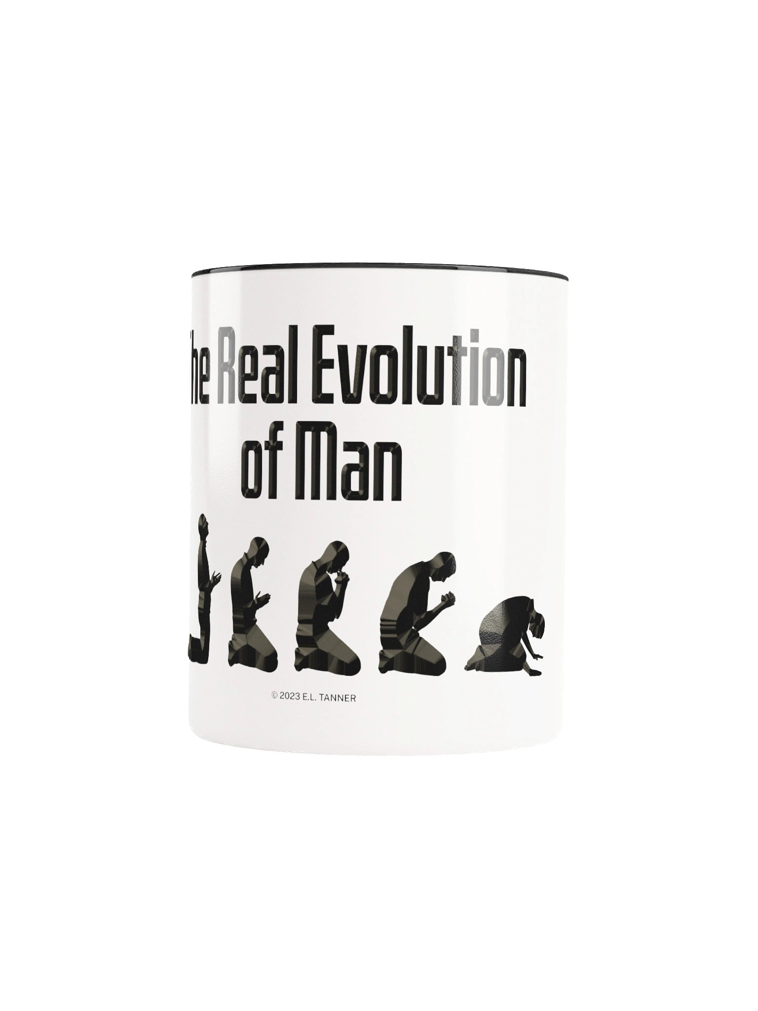 The Real Evolution of Man Blk, B & W Mug product image (5)