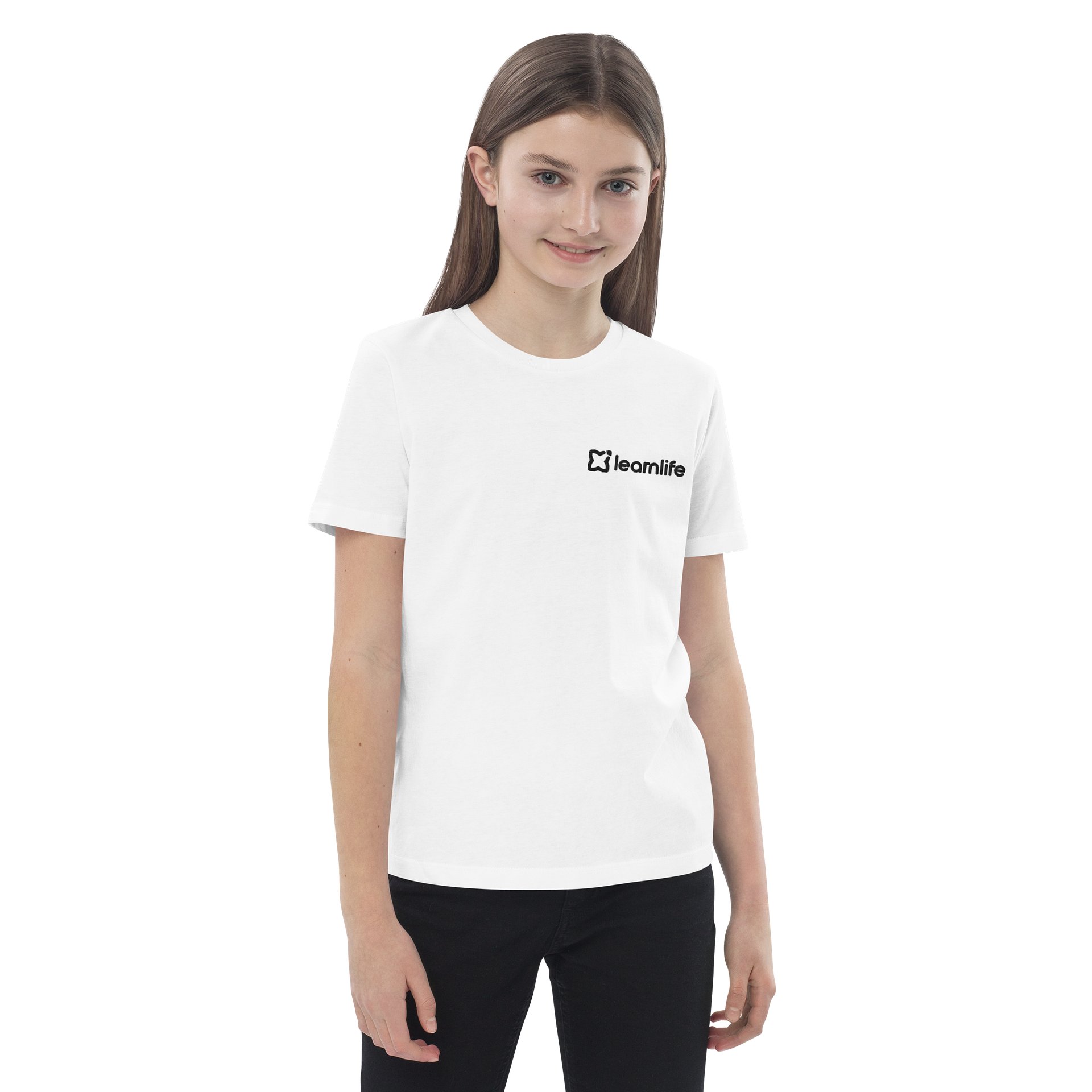 Kids Tee - Organic Embroidered - Black Logo product image (3)
