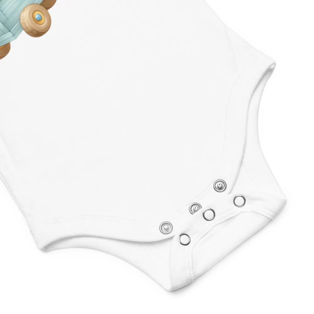 Cute Onesie With Bear Riding A Tractor product image (2)
