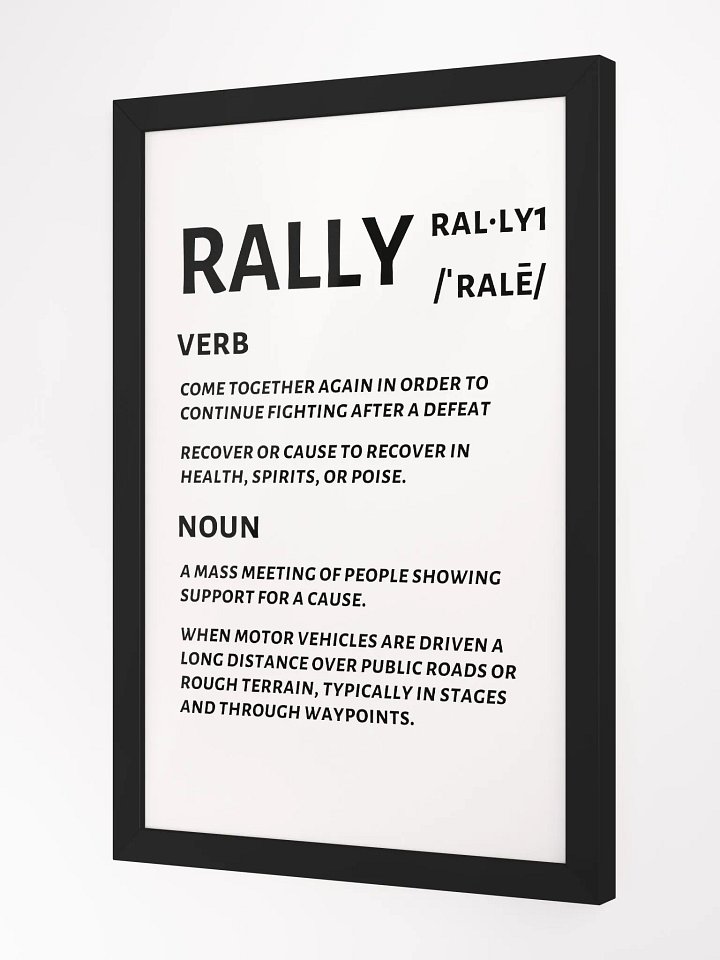 Rally Defined Print product image (4)