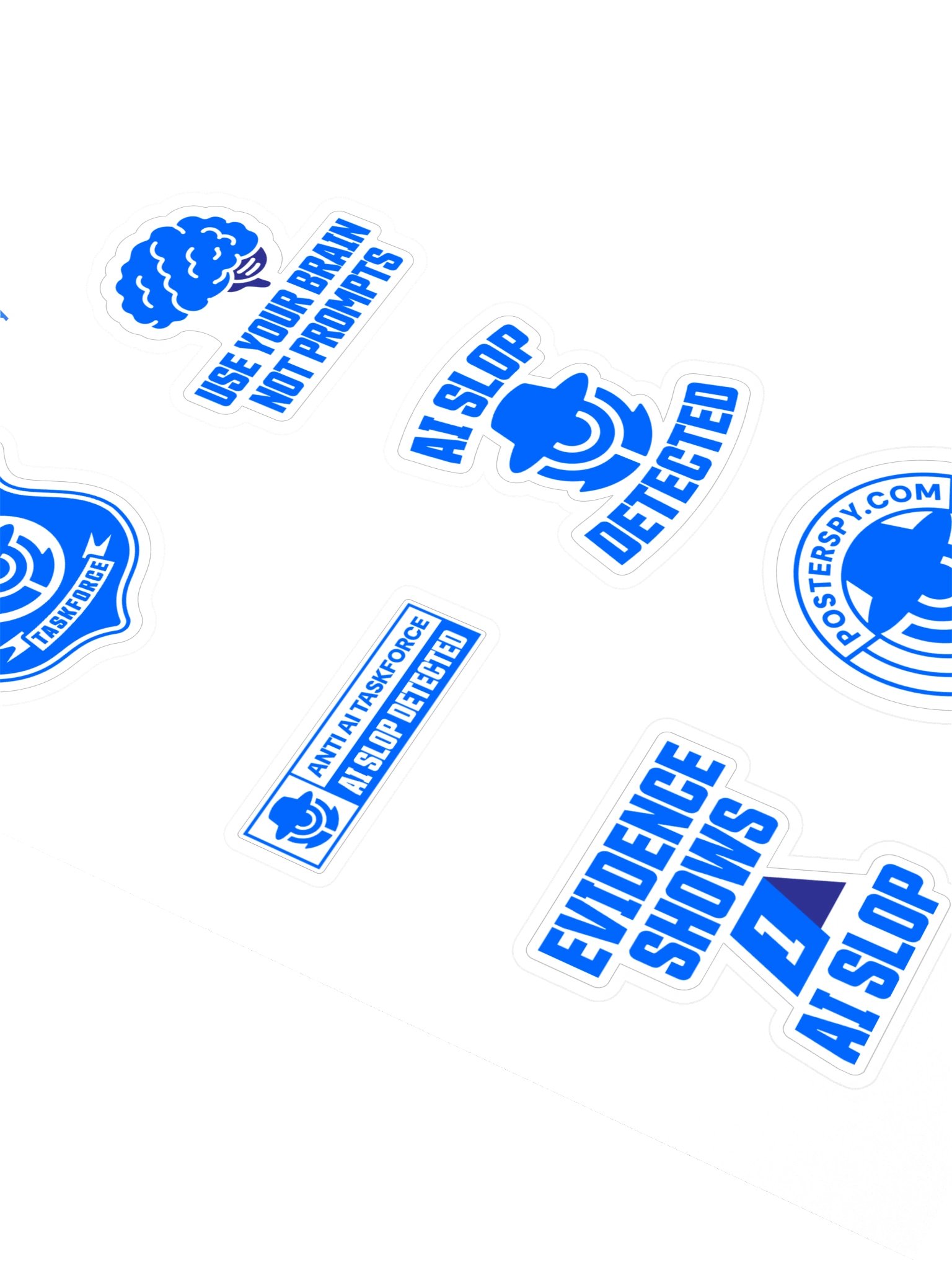 PosterSpy Anti AI Taskforce Sticker Pack product image (2)