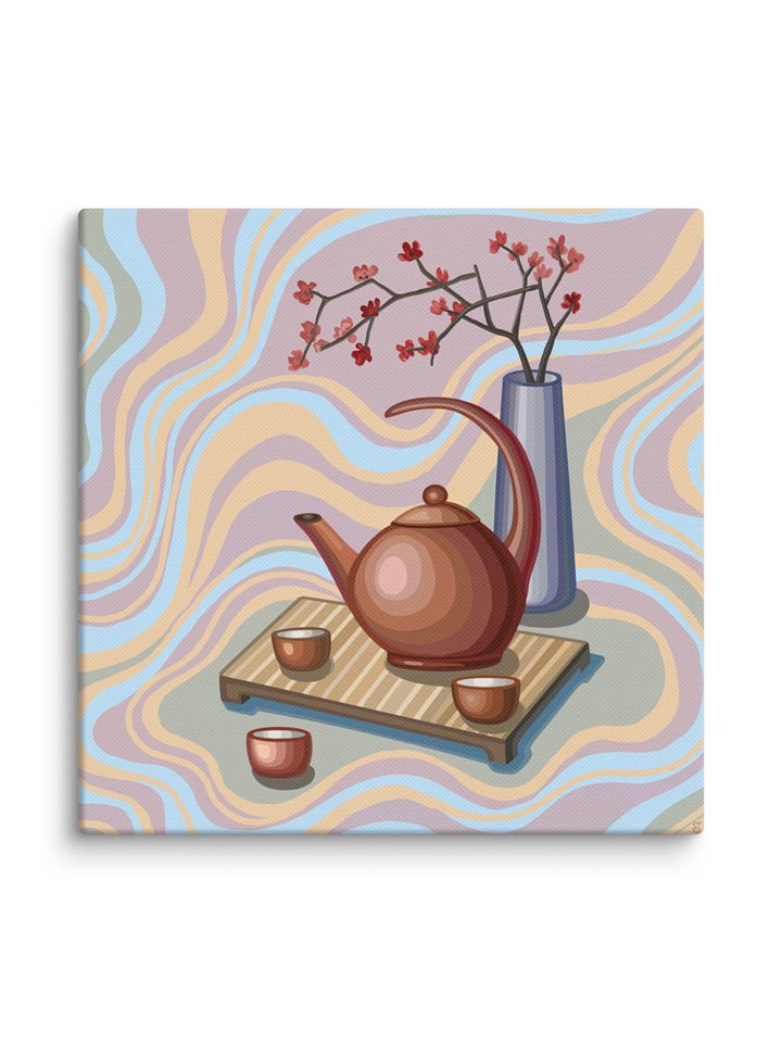 Pastel Teatime Canvas Art - Coffee Shop No. 11 product image (139)